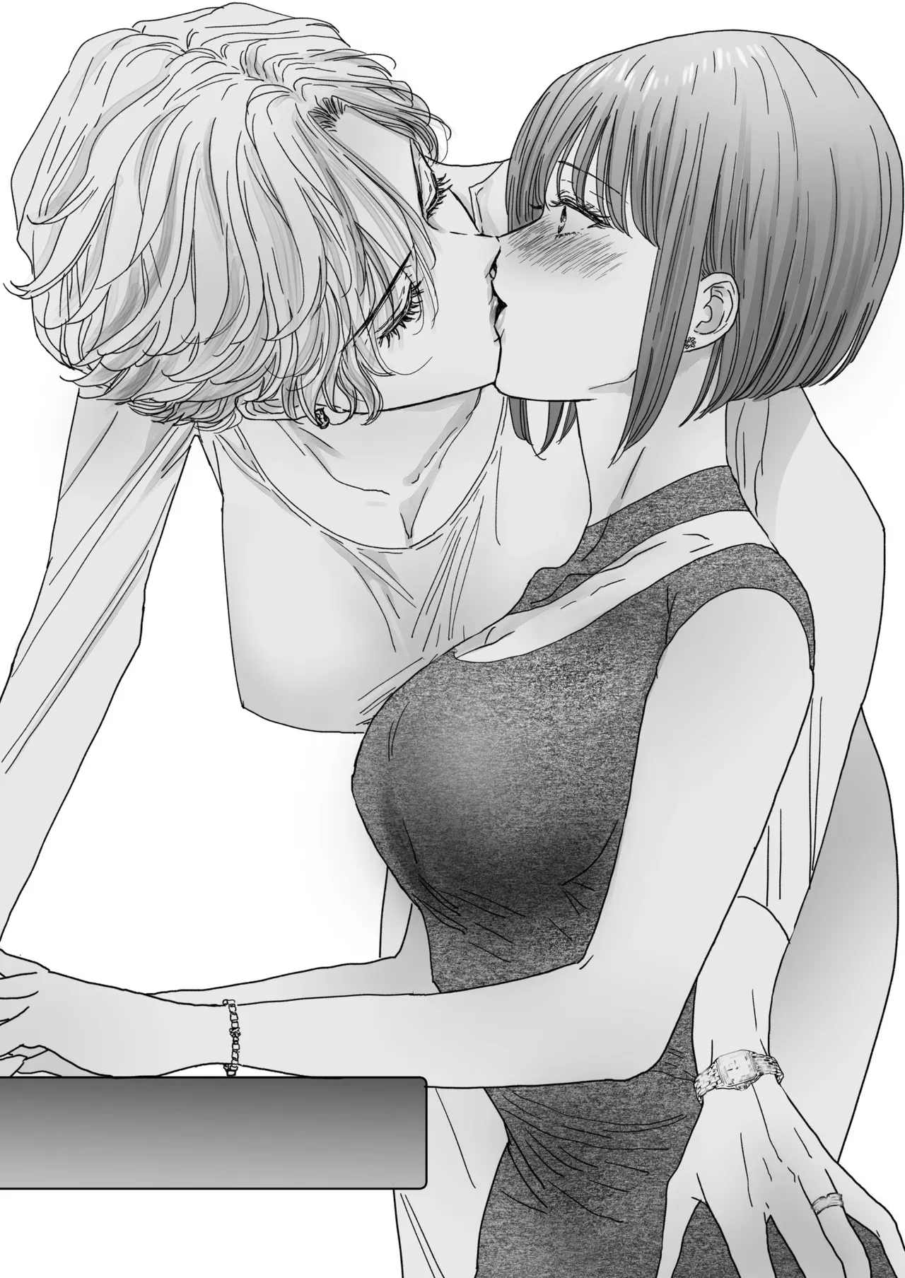 [7menzippo (Kamishira Akira)] Nonke Onna, Lesbian Hitozuma ni NTR masu. 2[中国翻译] 图片编号 22