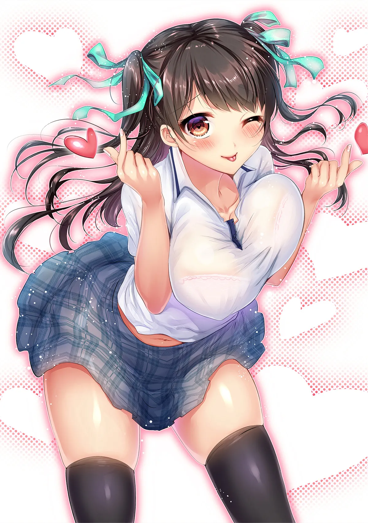 [Under The Honey Shine (Ibuki Haruhi)] Osananajimi no Riyuna-chan to Icha Love Ecchi no o Benkyou | 和青梅竹马的莉友菜边打情骂俏边学习 [Chinese] [Digital] 画像番号 13