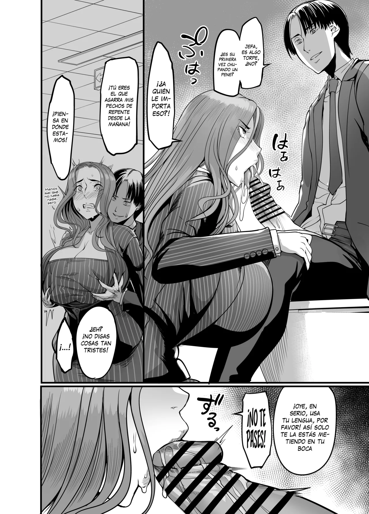 [Ikemen Teikoku (Remu)] Sawatta dake de Iku Onna Shokuba no Babaa Senpai｜La mujer que se excita con solo tocarla - La vieja bruja del trabajo  [Spanish] [KZ Scan] [Digital] image number 35