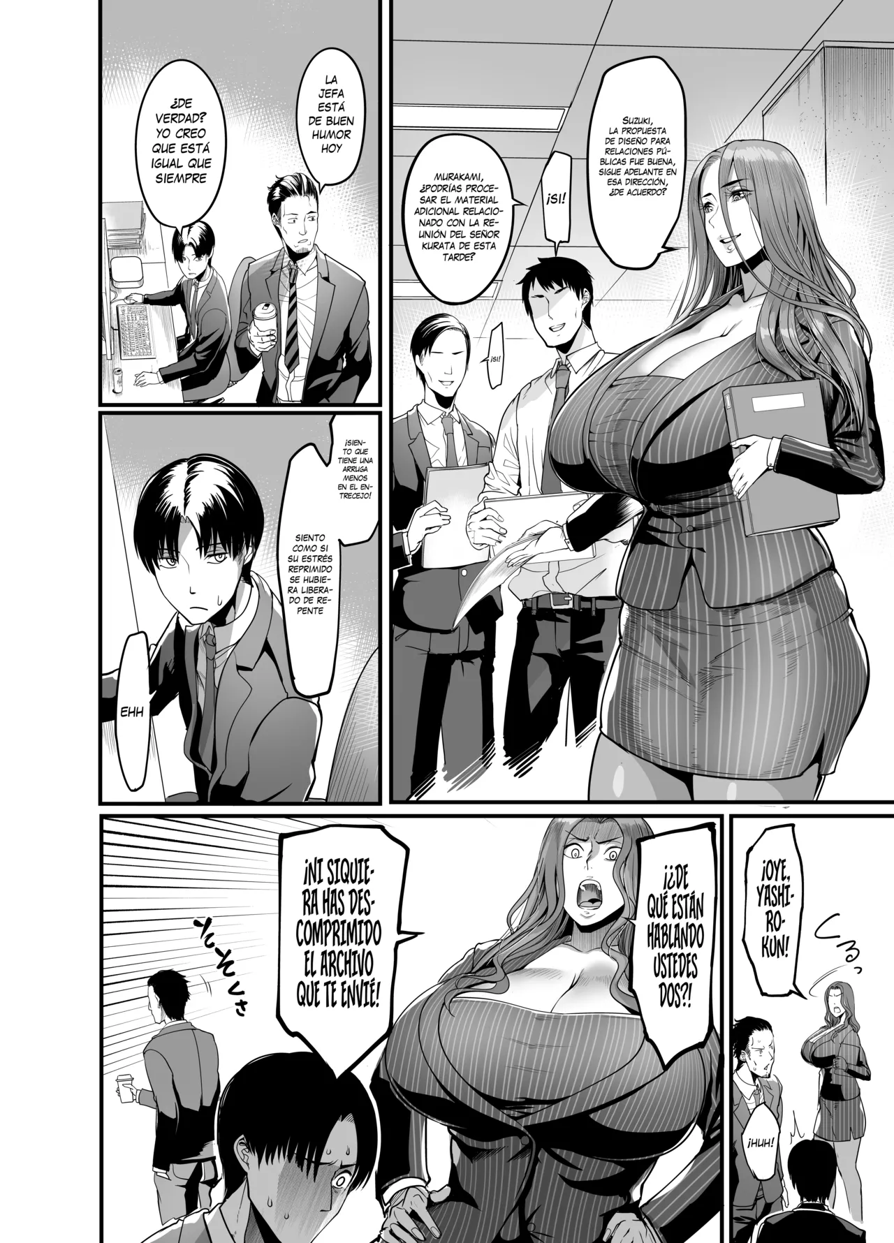 [Ikemen Teikoku (Remu)] Sawatta dake de Iku Onna Shokuba no Babaa Senpai｜La mujer que se excita con solo tocarla - La vieja bruja del trabajo  [Spanish] [KZ Scan] [Digital] image number 41
