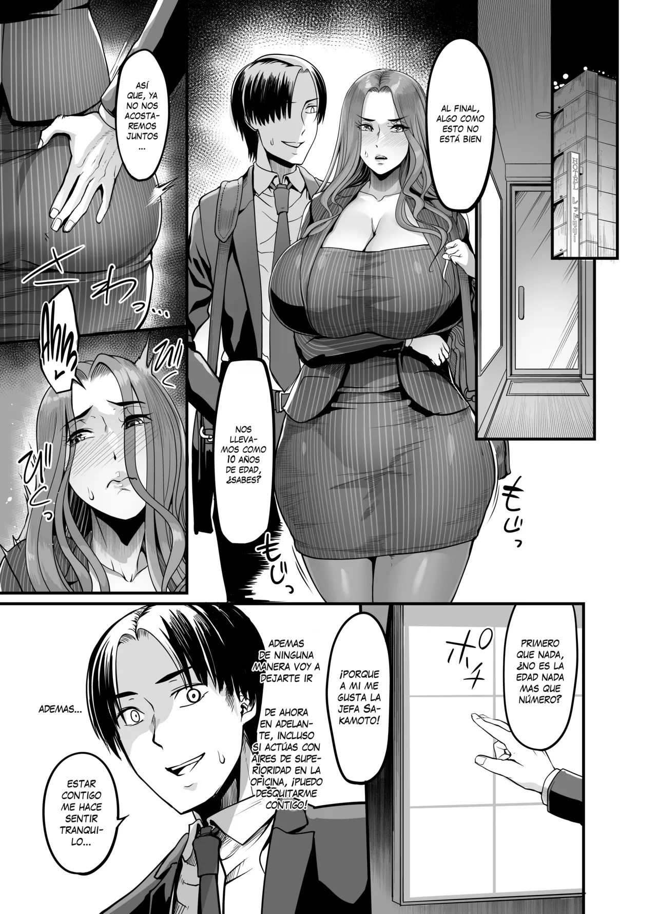 [Ikemen Teikoku (Remu)] Sawatta dake de Iku Onna Shokuba no Babaa Senpai｜La mujer que se excita con solo tocarla - La vieja bruja del trabajo  [Spanish] [KZ Scan] [Digital] image number 44
