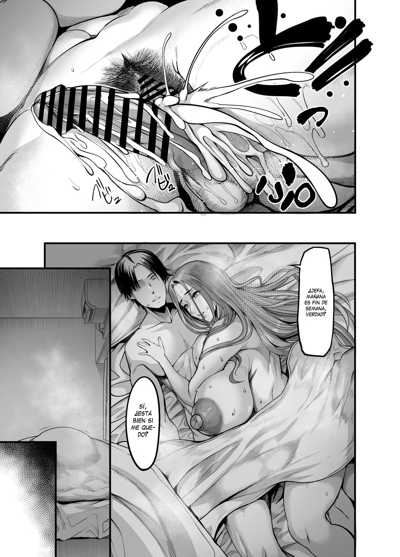 [Ikemen Teikoku (Remu)] Sawatta dake de Iku Onna Shokuba no Babaa Senpai｜La mujer que se excita con solo tocarla - La vieja bruja del trabajo  [Spanish] [KZ Scan] [Digital] image number 62