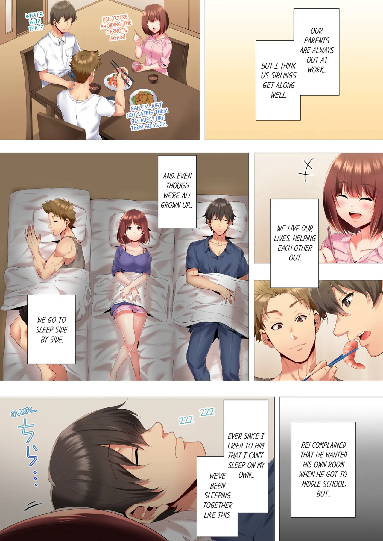 [Kanitomato] Futari de Watashi o Ikasenaide...! ~Kurayami, Majiwaru Kyoudai Futon~  | My 2 Step-Brothers are Ganging Up on Me!  Vol.1  [English] [Decensored] [Ongoing] image number 8