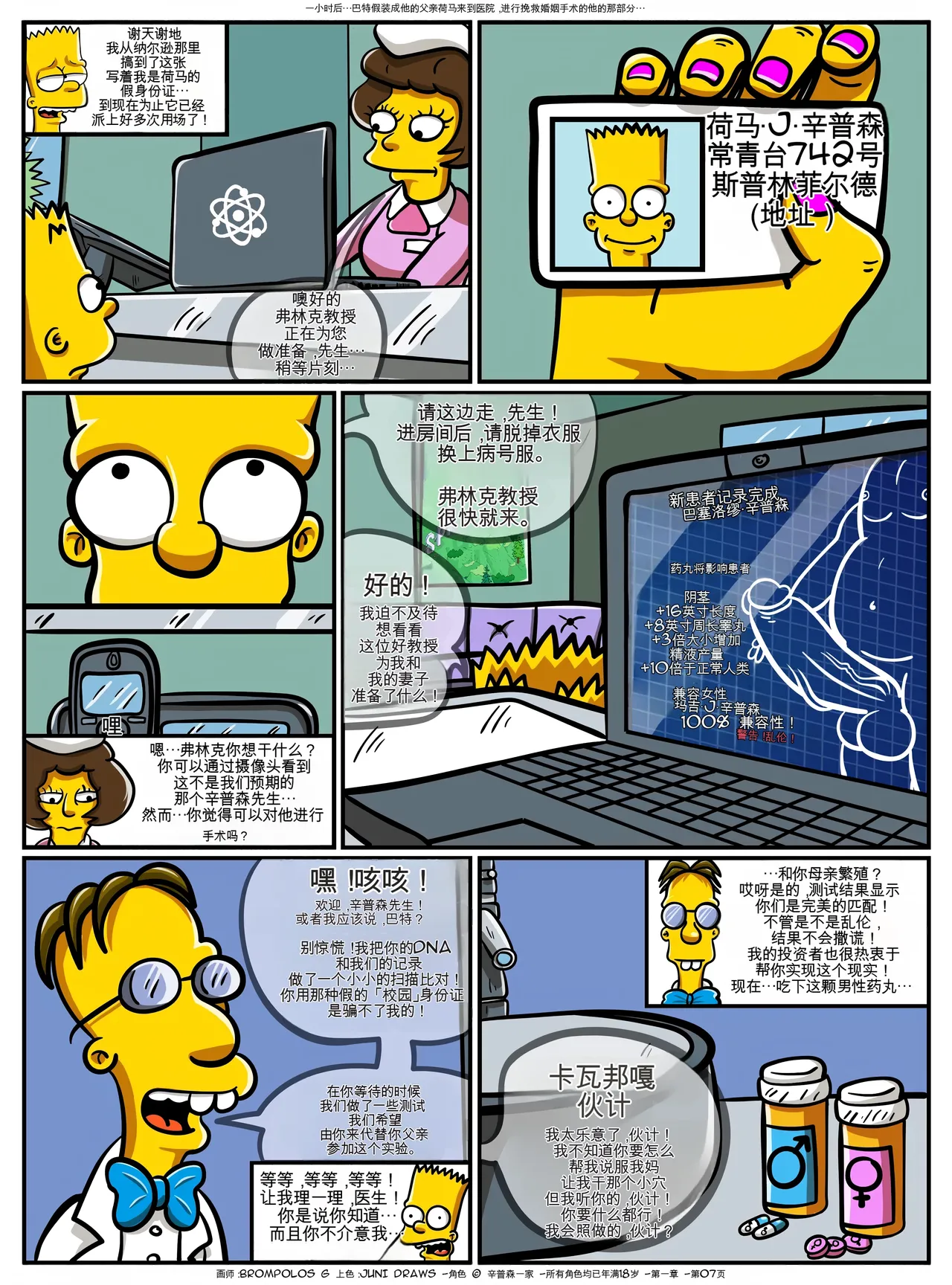 [Brompolos_Ventzx1_Riukykappa] The Sexensteins (Simpsons) [Ongoing][Chinese] [Ai翻譯] Bildnummer 8