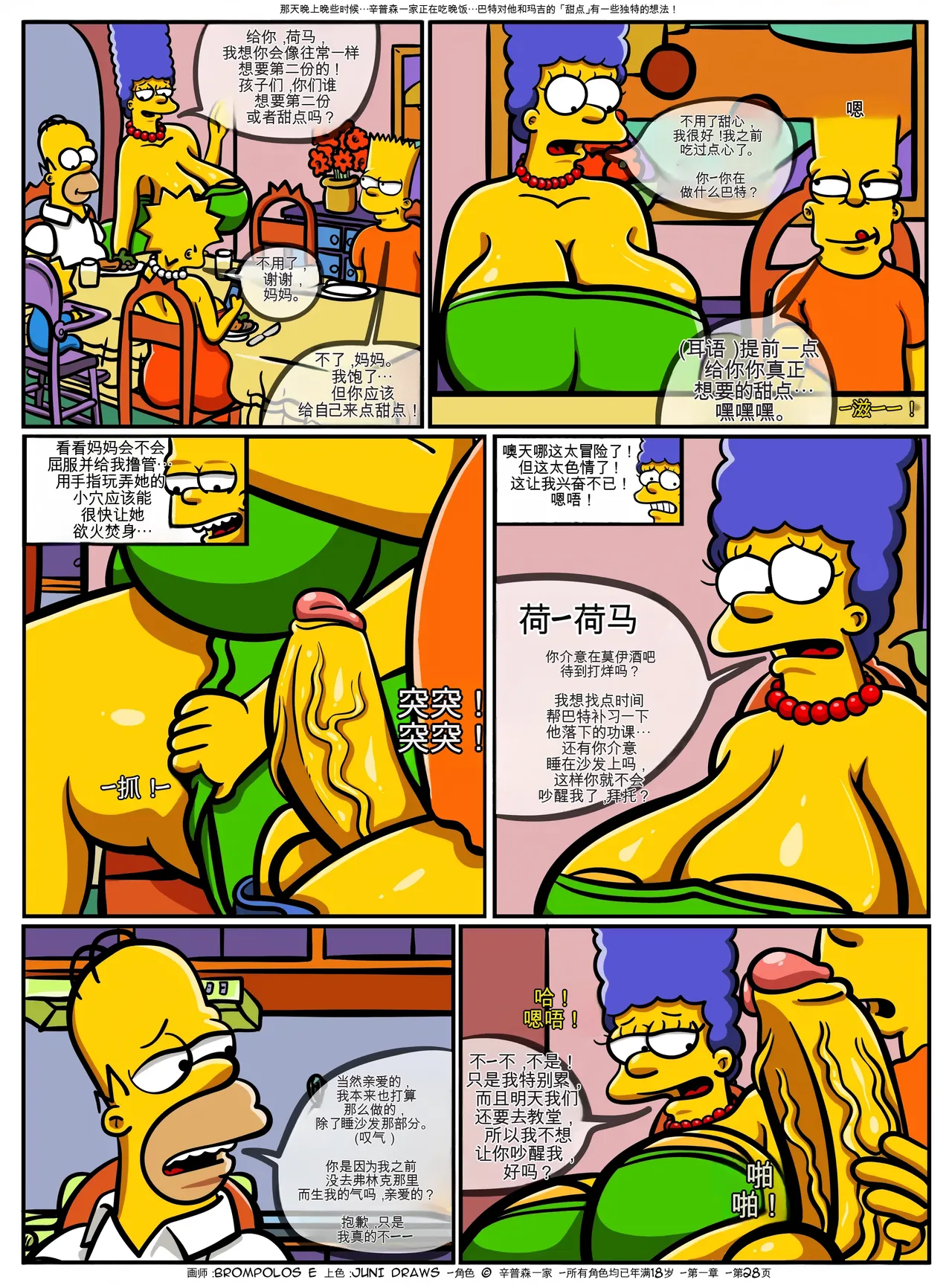 [Brompolos_Ventzx1_Riukykappa] The Sexensteins (Simpsons) [Ongoing][Chinese] [Ai翻譯] Bildnummer 29