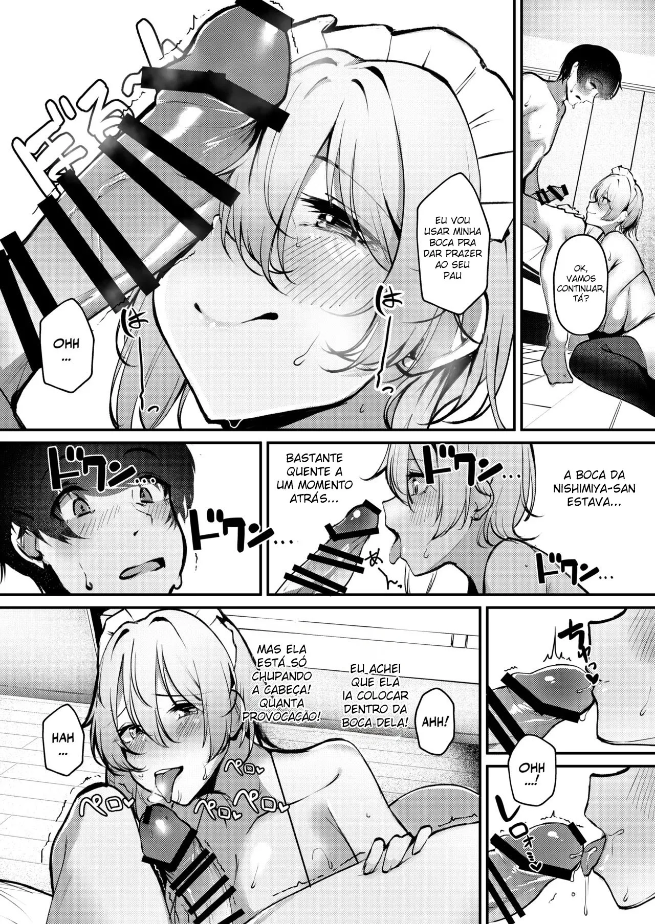 [Sakyu Syogkun (Ksyum)] Shuuden Nogashita Gal ga Maid Bikini de Gohoushi Ecchi shite Kureta Hanashi [Portuguese-BR] [Digital] 图片编号 16