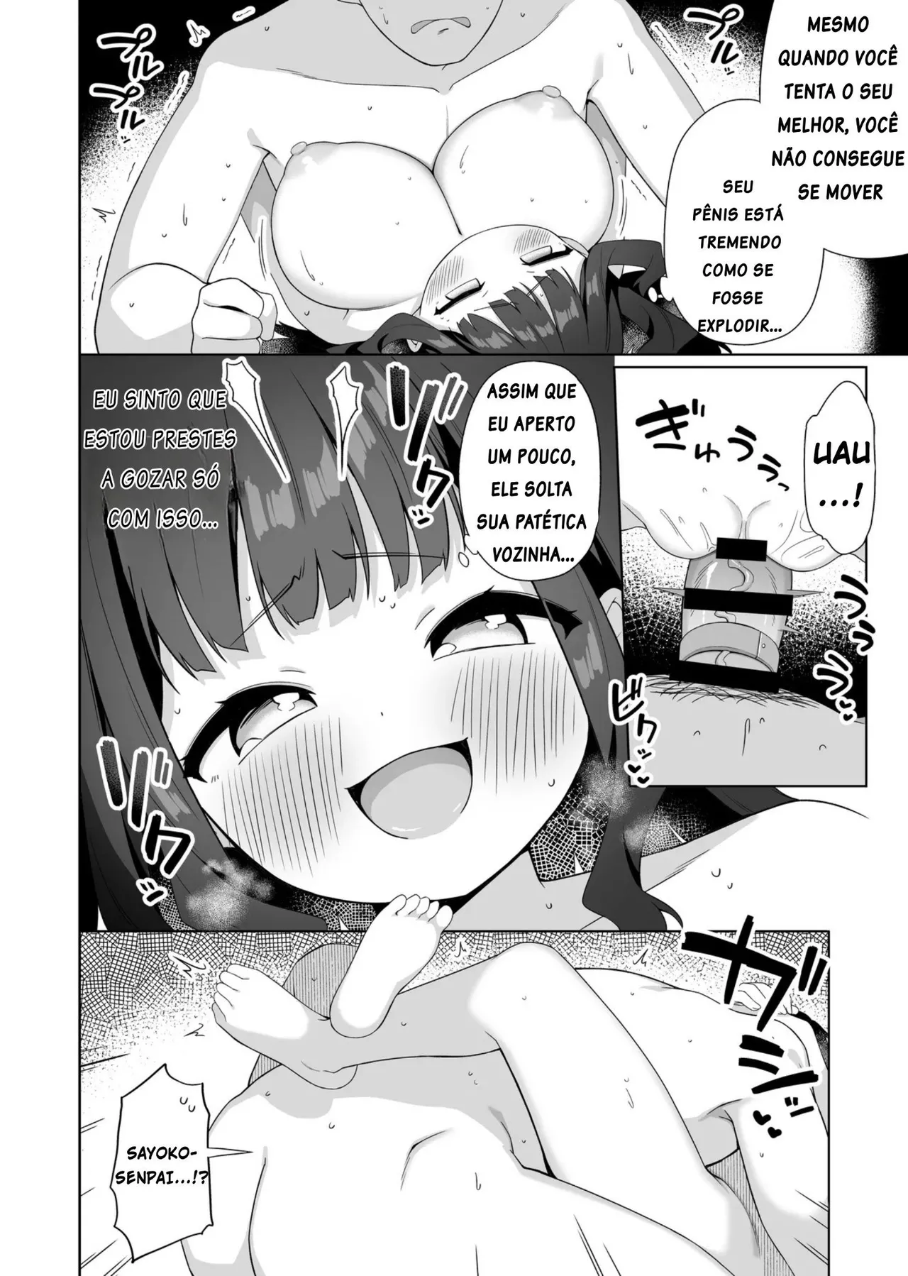 [Kaku Renbo (Gyuuhimochi)] Deka Chichi de Chou Amaama na Uchi no Senpai [Portuguese-BR] numero di immagine  35