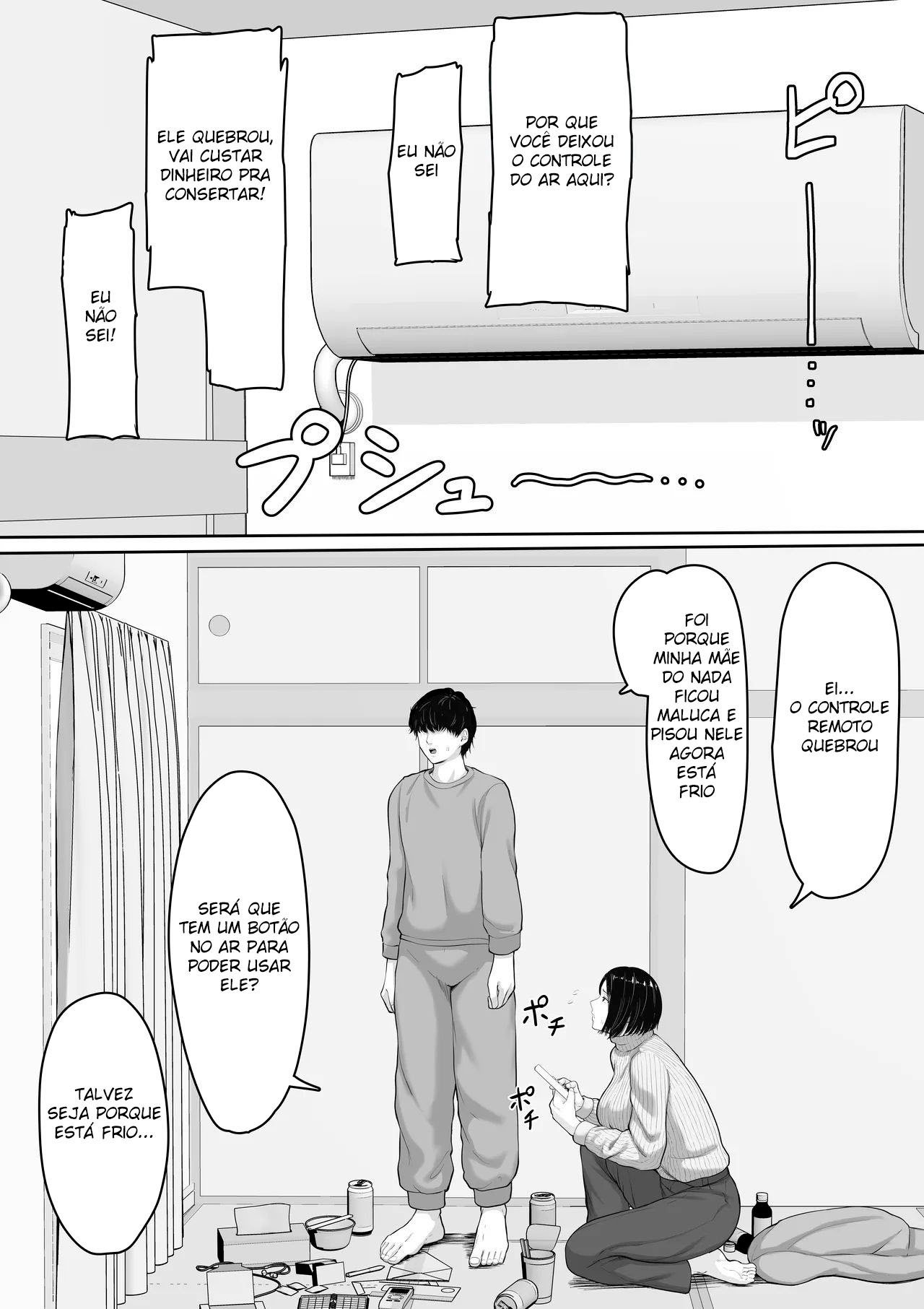 [Kuruto] Kimottama Kaa-chan to Kenka Bakari no Neet no Ore ga Kaa-san ni Nakadashi shite kara Nakayoku natta Hanashi [Portuguese-BR] image number 5