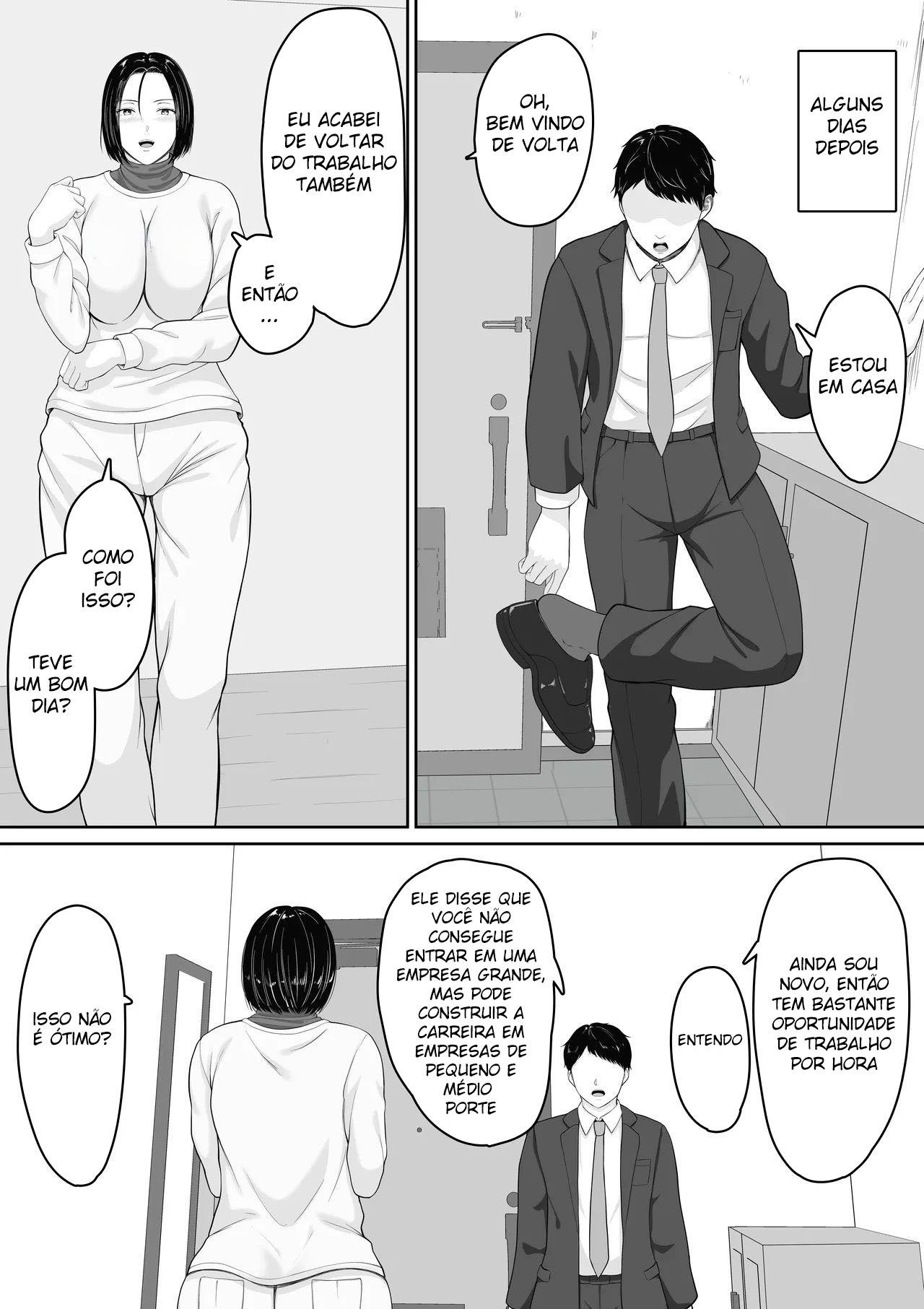 [Kuruto] Kimottama Kaa-chan to Kenka Bakari no Neet no Ore ga Kaa-san ni Nakadashi shite kara Nakayoku natta Hanashi [Portuguese-BR] image number 40