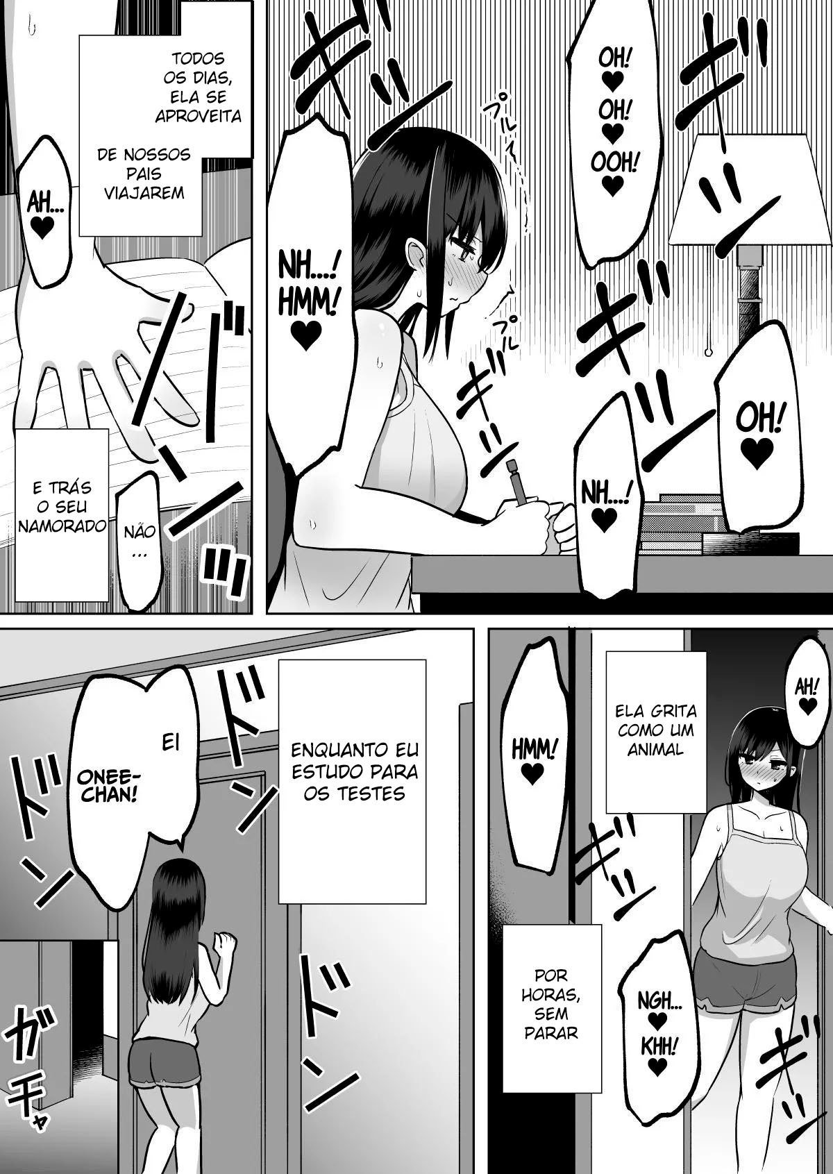 [Cinnamon Tou] Kyonyuu Mesu Onaho no Shitsukekata ~ Majime ni Miete Sukebe na Kanojo no Imouto [Portuguese-BR] imagen número 4