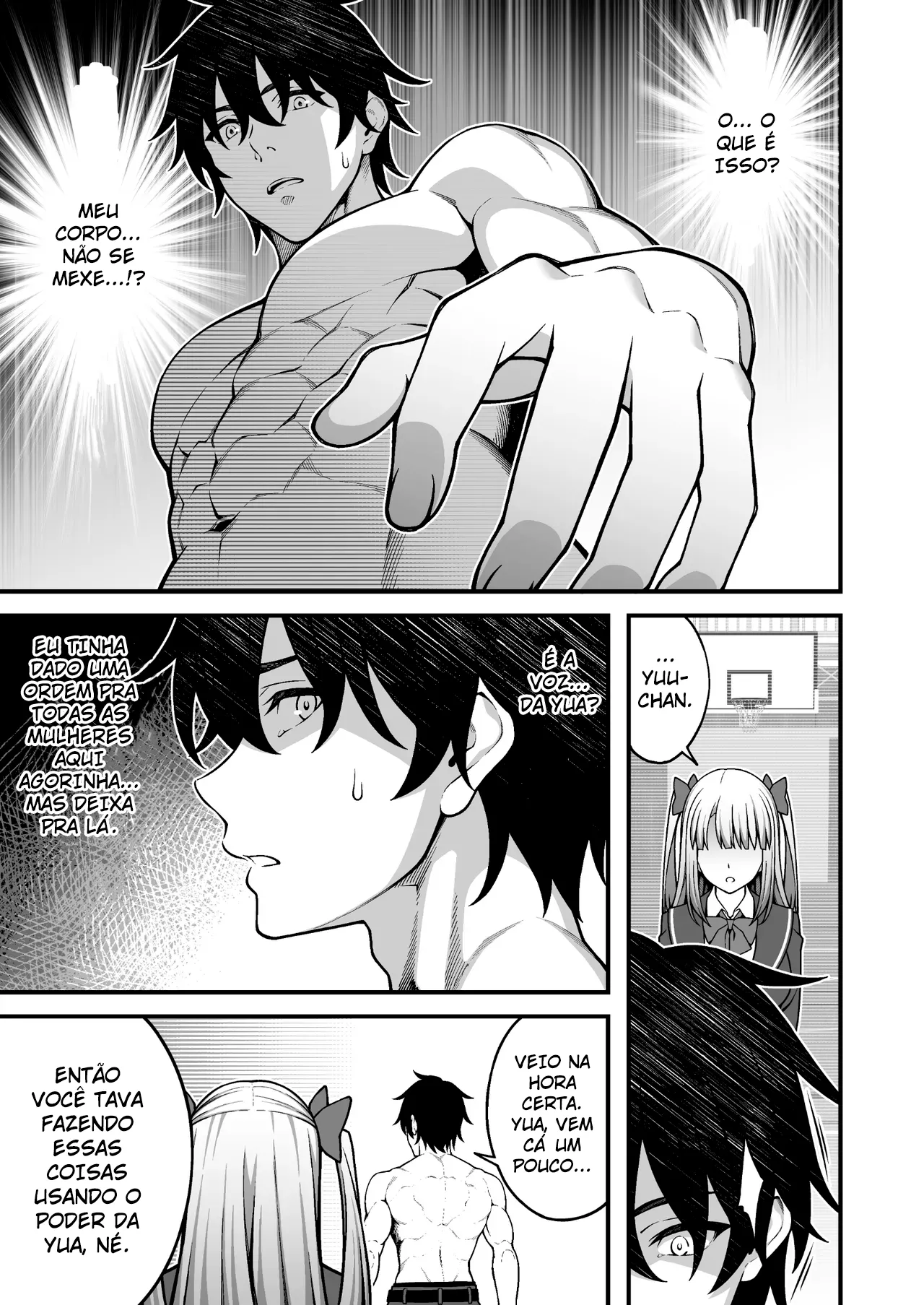 [Doushoku (INAGITA)] Saimin Gakuen 5 Saiminjutsu de Yari Houdai no Gakuen Harem o Te ni Ireta Ore [Portuguese-BR] [Digital] Bildnummer 15