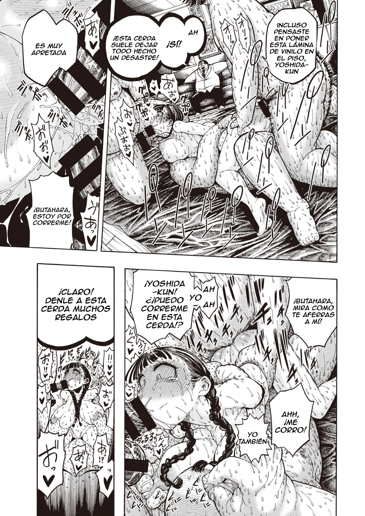 [Hirune] Buta to Present | Pig And Gift (COMIC Kairakuten 2020-04) [Spanish] [Lanerte] [Digital] image number 18