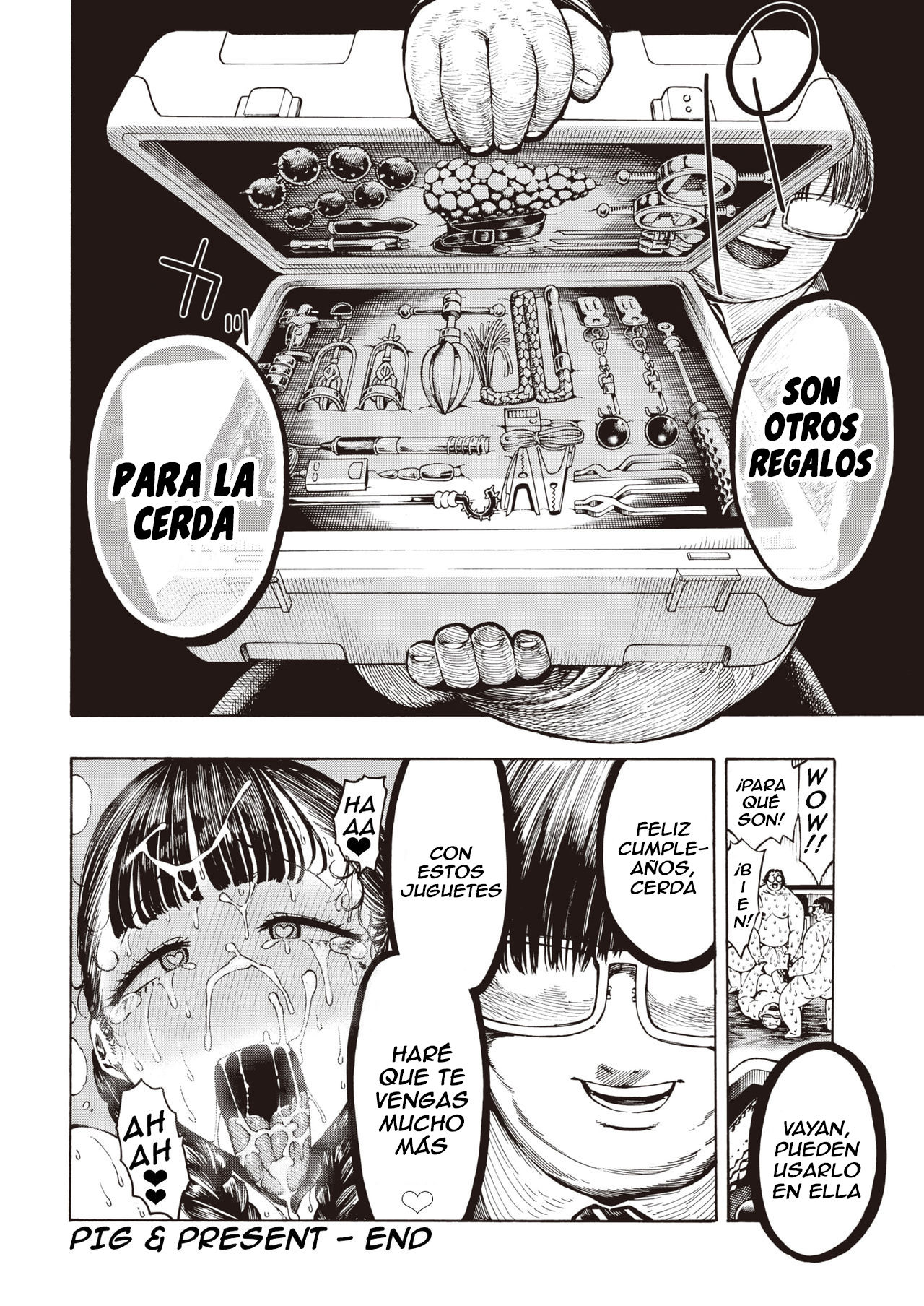 [Hirune] Buta to Present | Pig And Gift (COMIC Kairakuten 2020-04) [Spanish] [Lanerte] [Digital] image number 21