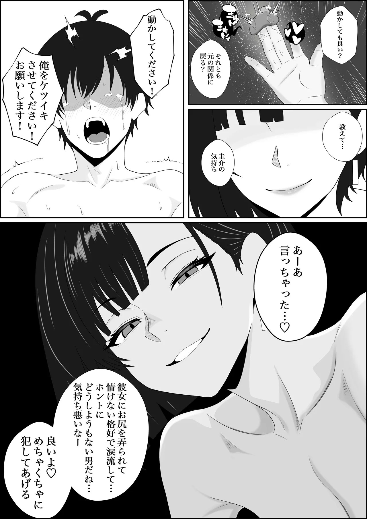 [成人14歳 (三角ノエル)] 寝取られた彼女が女王様になって帰ってきた～ルーインドで金玉をカラにされて前立腺を弄られて何度も何度もメスイキして調教されるお話～ 画像番号 37