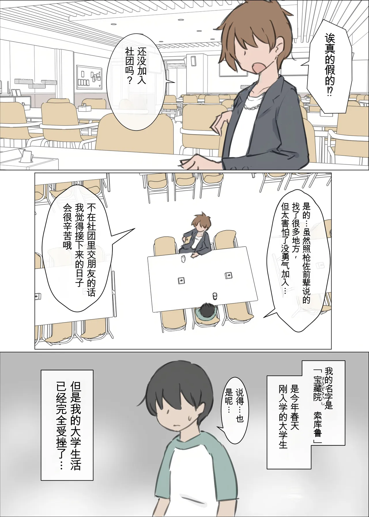 [Kawasu Shuppan] Daigaku no yarisa ga Omotte ita yori Yarisa datta hanashi [Chinese] [Ai翻譯] 图片编号 2