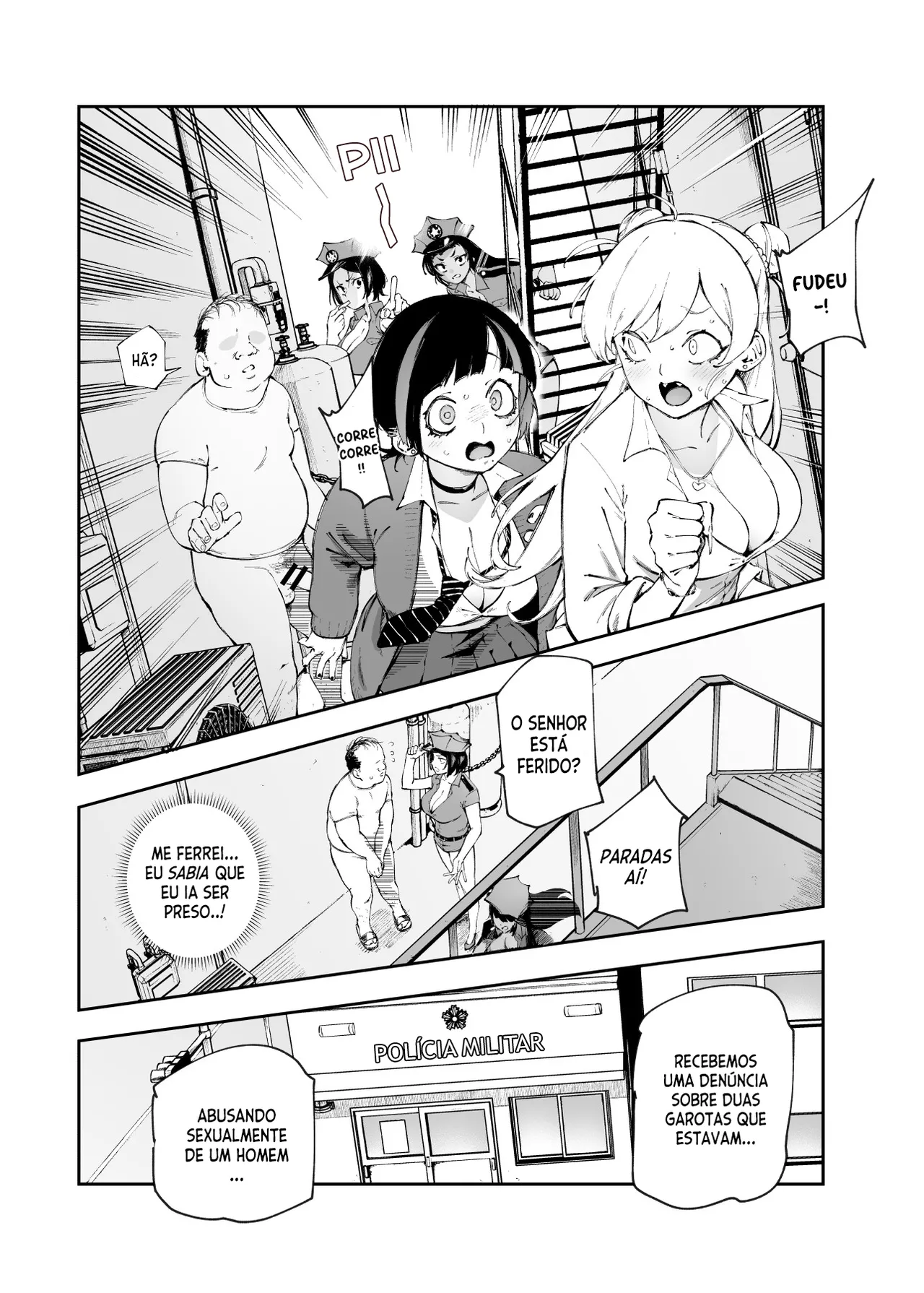 [Nyuu Koubou (Suruga Kreuz)] Teisou Gyakuten & Chuunen Saoyaku Oji Gekimote Sekai EX [Portuguese] image number 18