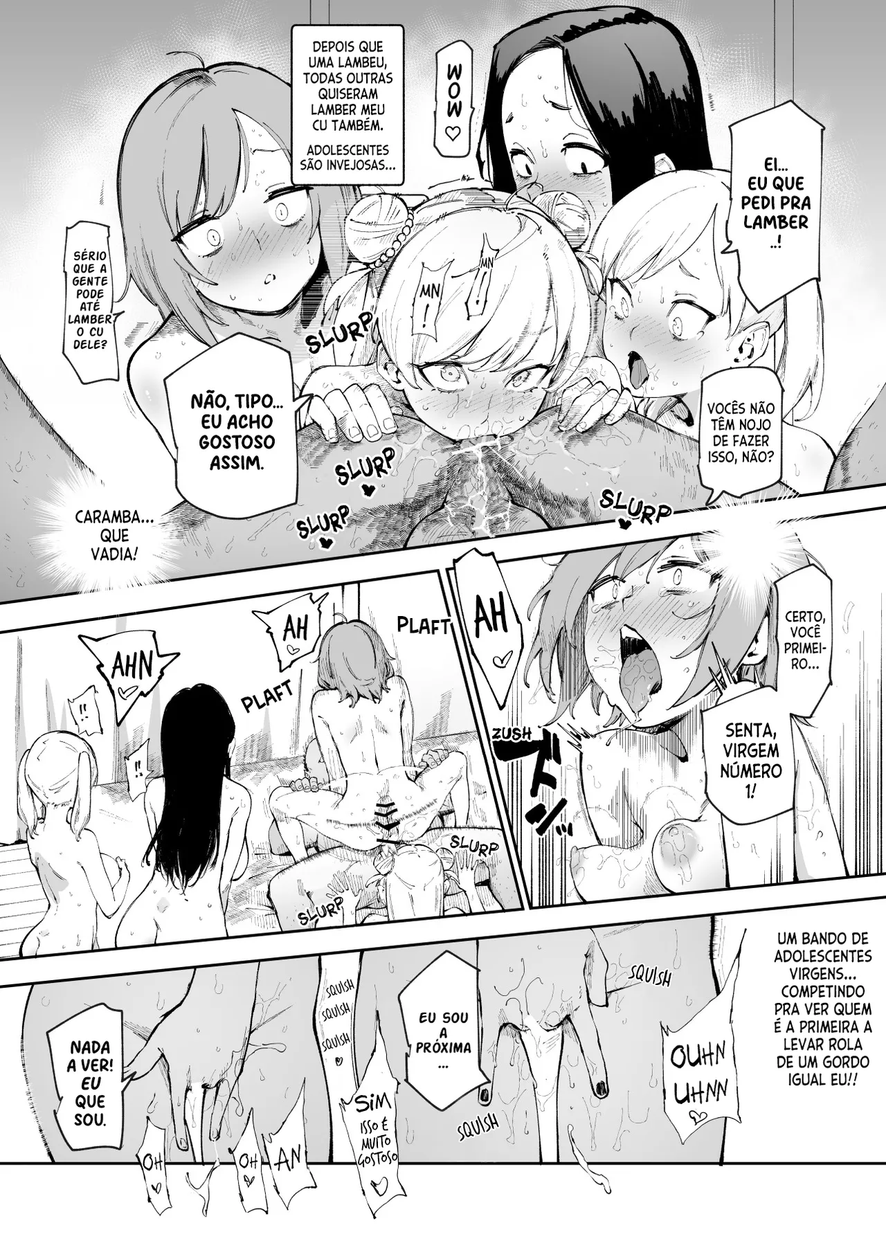 [Nyuu Koubou (Suruga Kreuz)] Teisou Gyakuten & Chuunen Saoyaku Oji Gekimote Sekai EX [Portuguese] image number 54