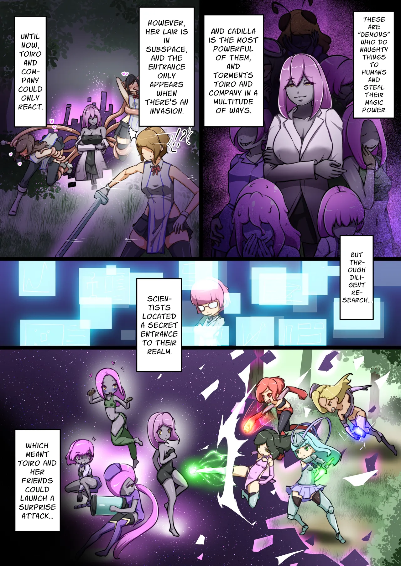 [Dew] A Story Of Girls Fighting Naughty Enemies And Losing ~Total War Chapter~ [English] [Stationary Target] image number 2