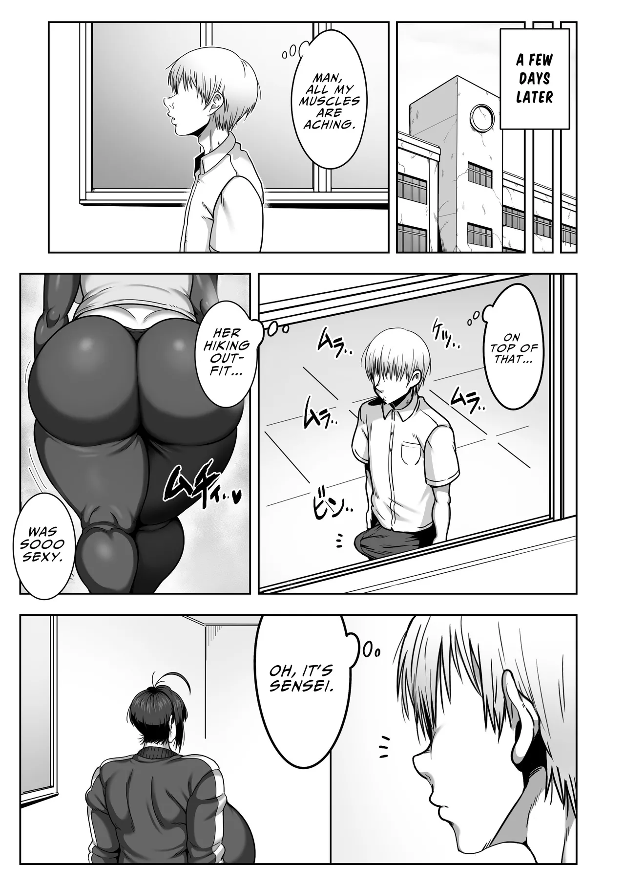 [Cranky-ya (Cranky)] Dekashiri Sensei ~Akogare no Sensei no Kyojiri o Yamagoya de Hitorijime suru Hanashi | Fat Ass Teacher ~The Story Of How I Made My Teacher With The Fat Ass I'm Crazy About All To Myself In A Mountain Shack~ [English] [JIGECCHI] imagen número 43