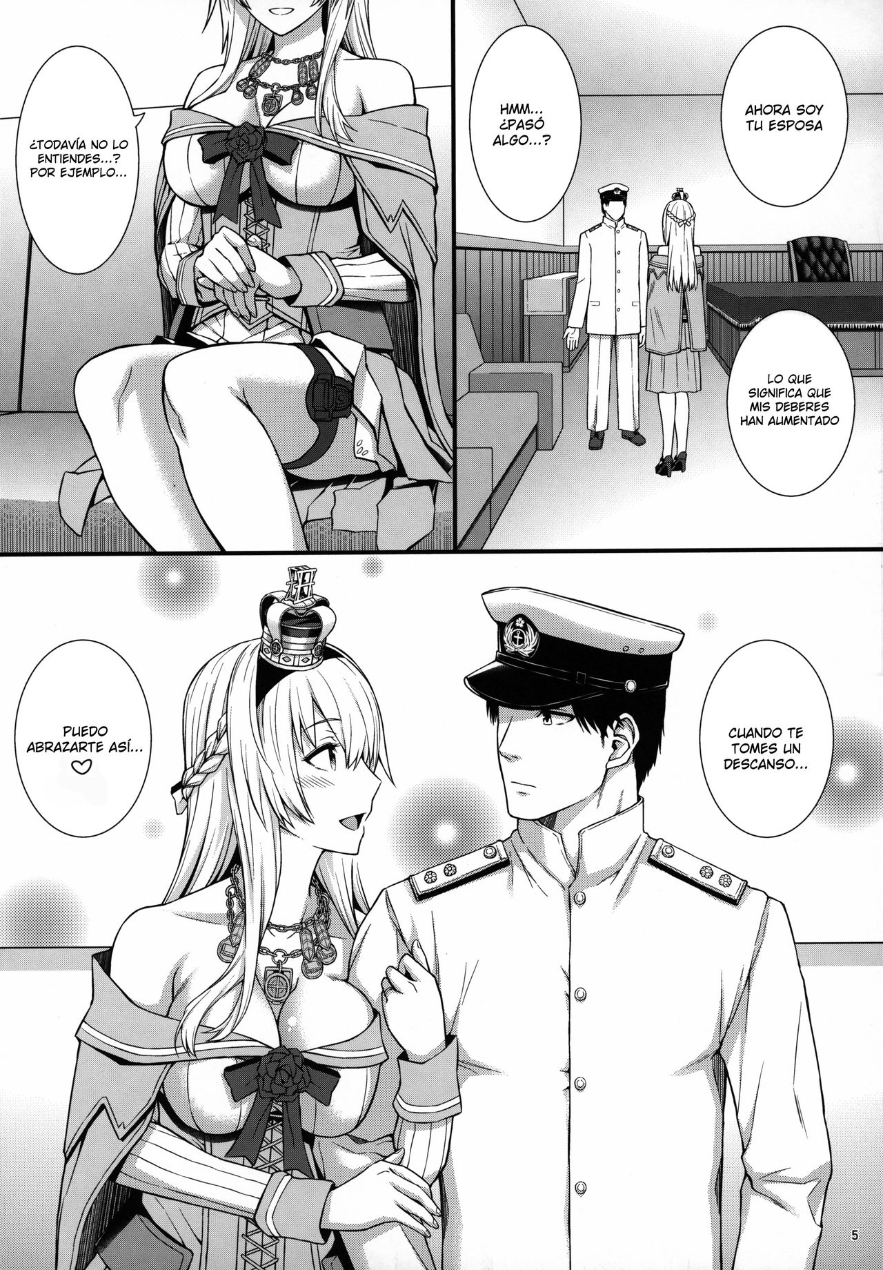 [Umi Neuron] Guerra-Sama Wa Seiyoku Ga Tsuyoi. - Su Majestad Warspite tiene un fuerte deseo sexual (Español) imagen número 6