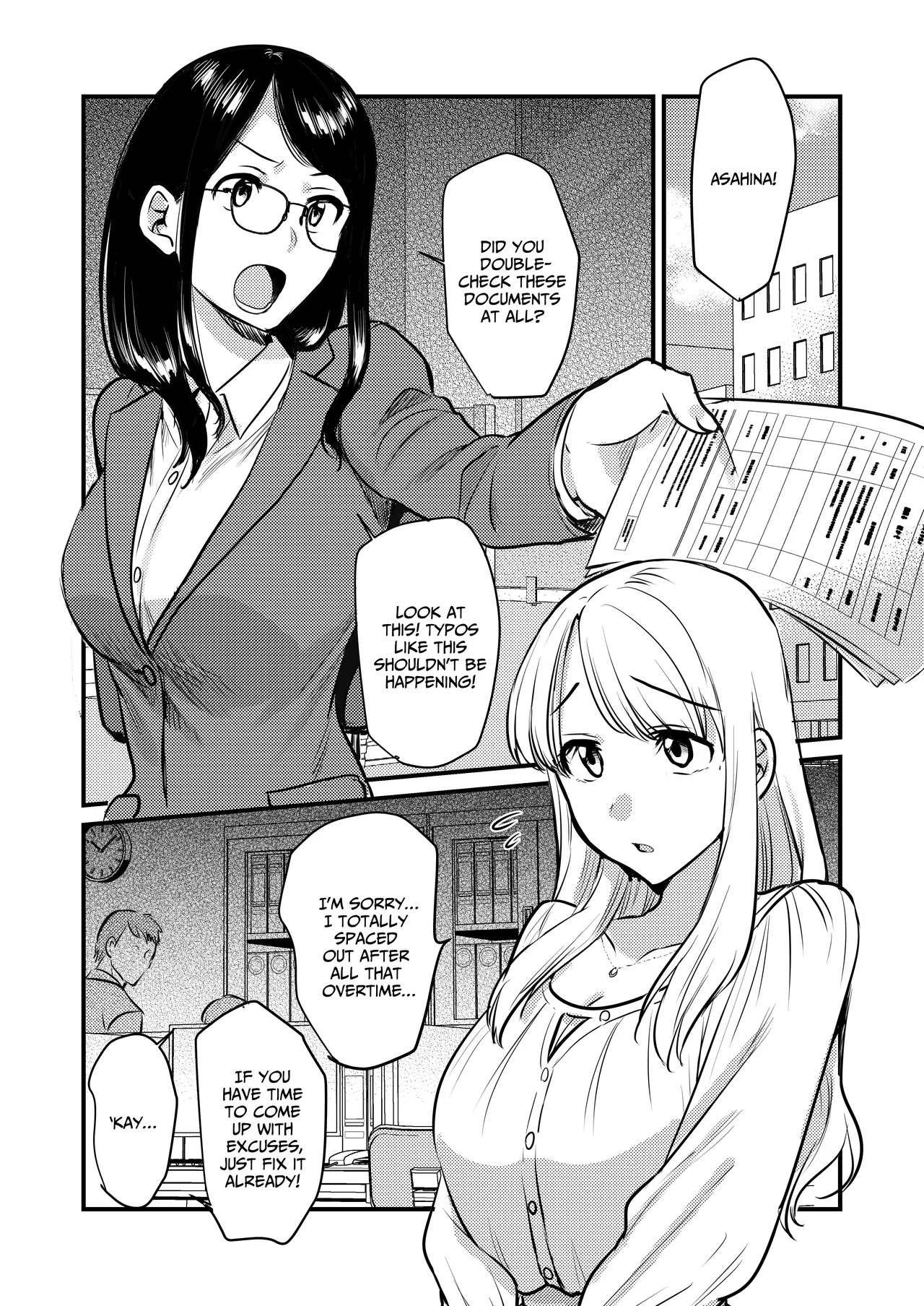 [GENJU MINZOKU (Sato) ] Shanai no Himegoto ~Stress Kaishou ni Kaisha no Toilet de Onani shite itara, Kouhai ni Kikarete shimatte ita Hanashi~ | Workplace Rendezvous ~Caught Masturbating in the Company Restroom by My Subordinate~ [English] [IXIA WORKS] Bildnummer 3