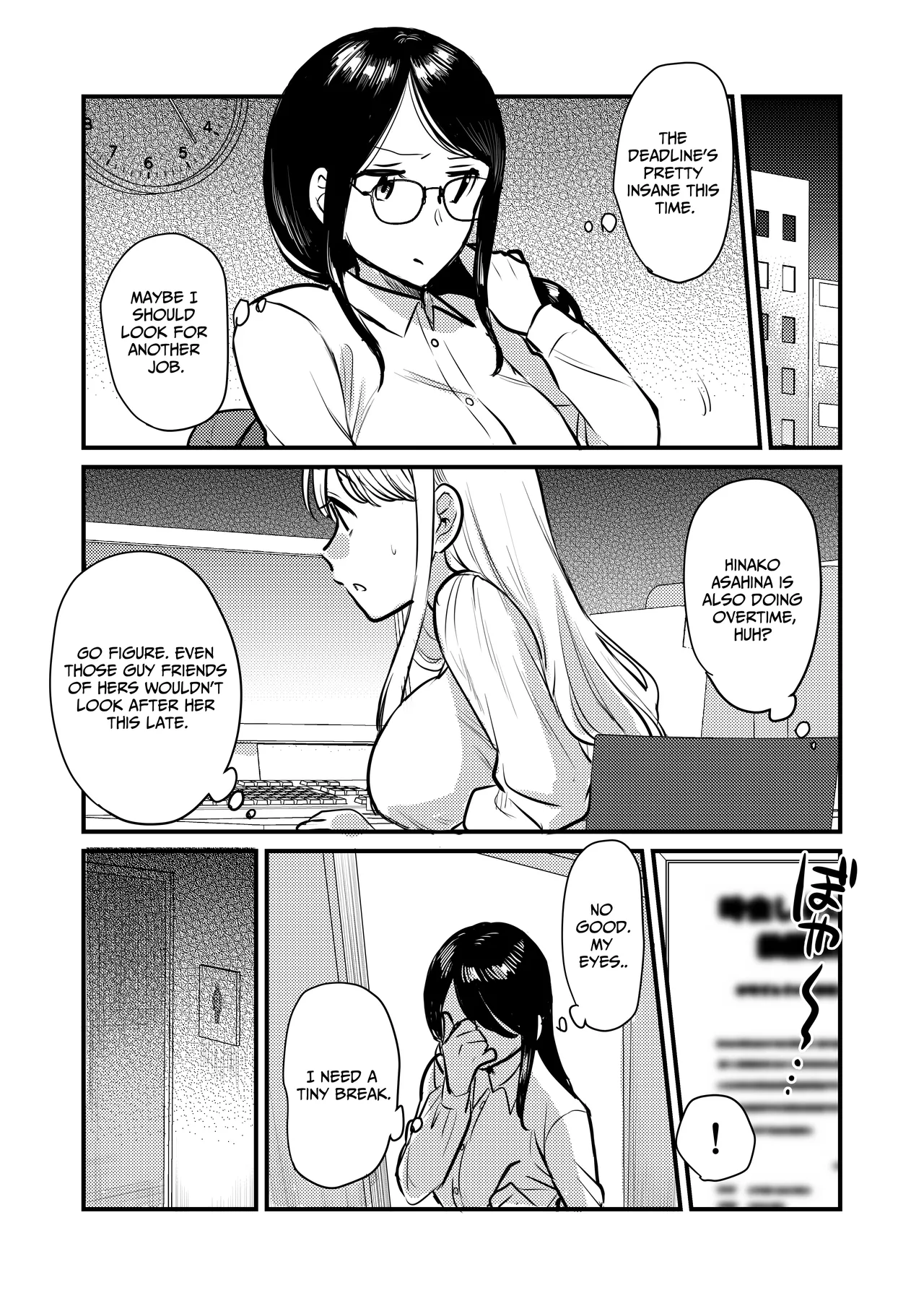 [GENJU MINZOKU (Sato) ] Shanai no Himegoto ~Stress Kaishou ni Kaisha no Toilet de Onani shite itara, Kouhai ni Kikarete shimatte ita Hanashi~ | Workplace Rendezvous ~Caught Masturbating in the Company Restroom by My Subordinate~ [English] [IXIA WORKS] Bildnummer 5