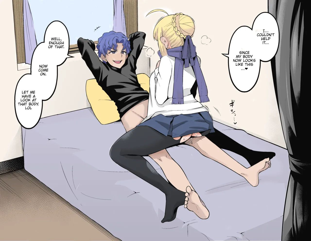 [Ankoman] Saber, Botebara ni...❤ | Saber Now Has A Big Belly❤️ (Fate/Stay Night) [English] [Colorized] numero di immagine  3