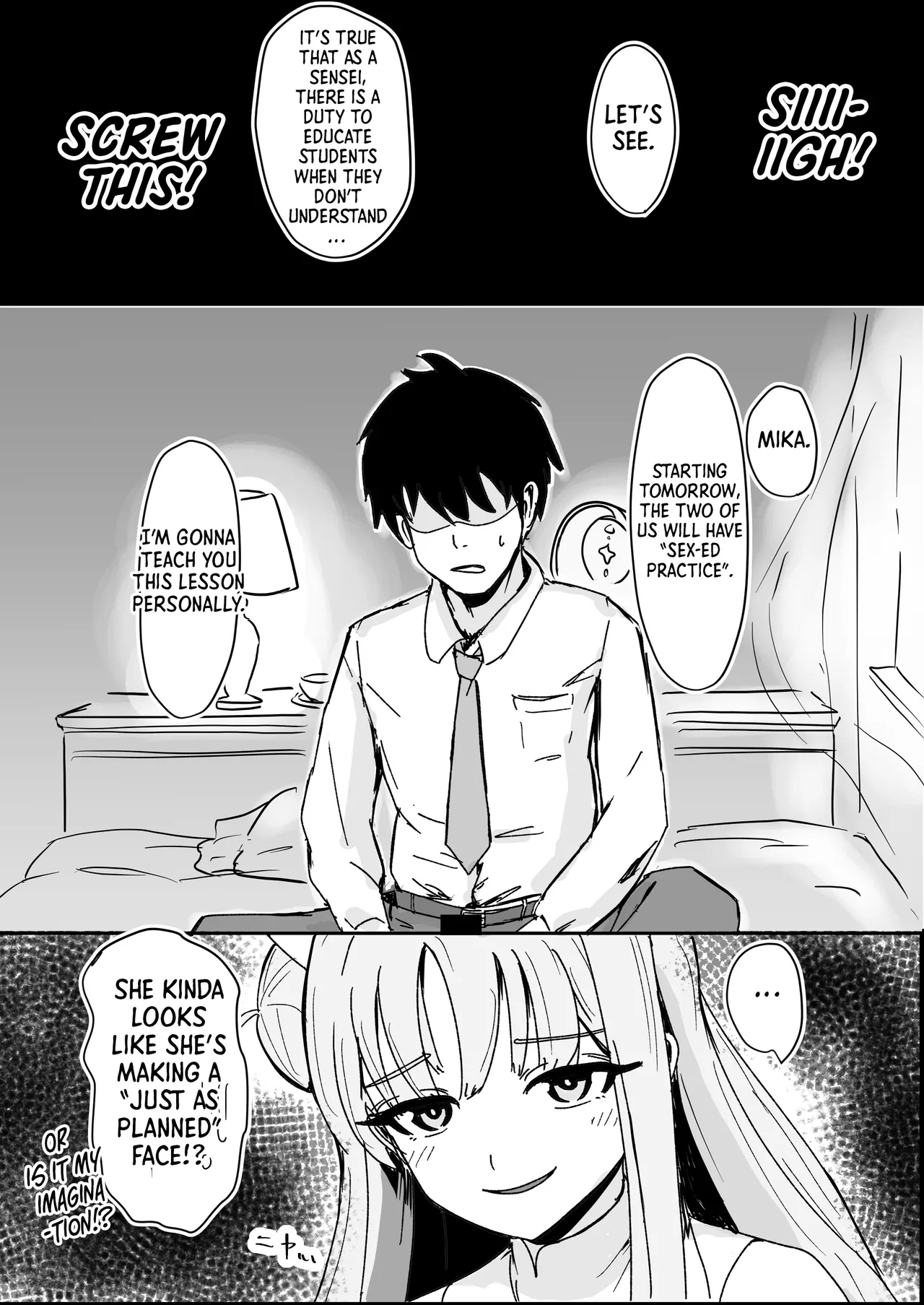 [Juuyakushitsu (Shachou)] Mika to Futari de Obenkyou | Studying Together with Mika (Blue Archive) [English] [Shiro Translation] [Digital] image number 5