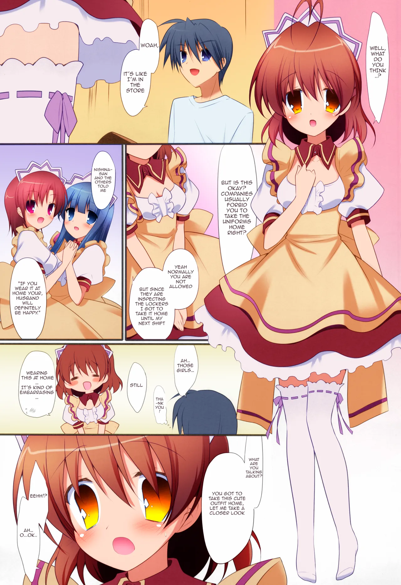 (CT17) [against (Sumii)] Yomenado | WIFED: That Time My Wife Came Home in Her Uniform, So I Creampied Her All Night! (Clannad) [English] {Awesome Sauce} [Hen_Colorist] [Colorized] [Decensored] изображение № 2