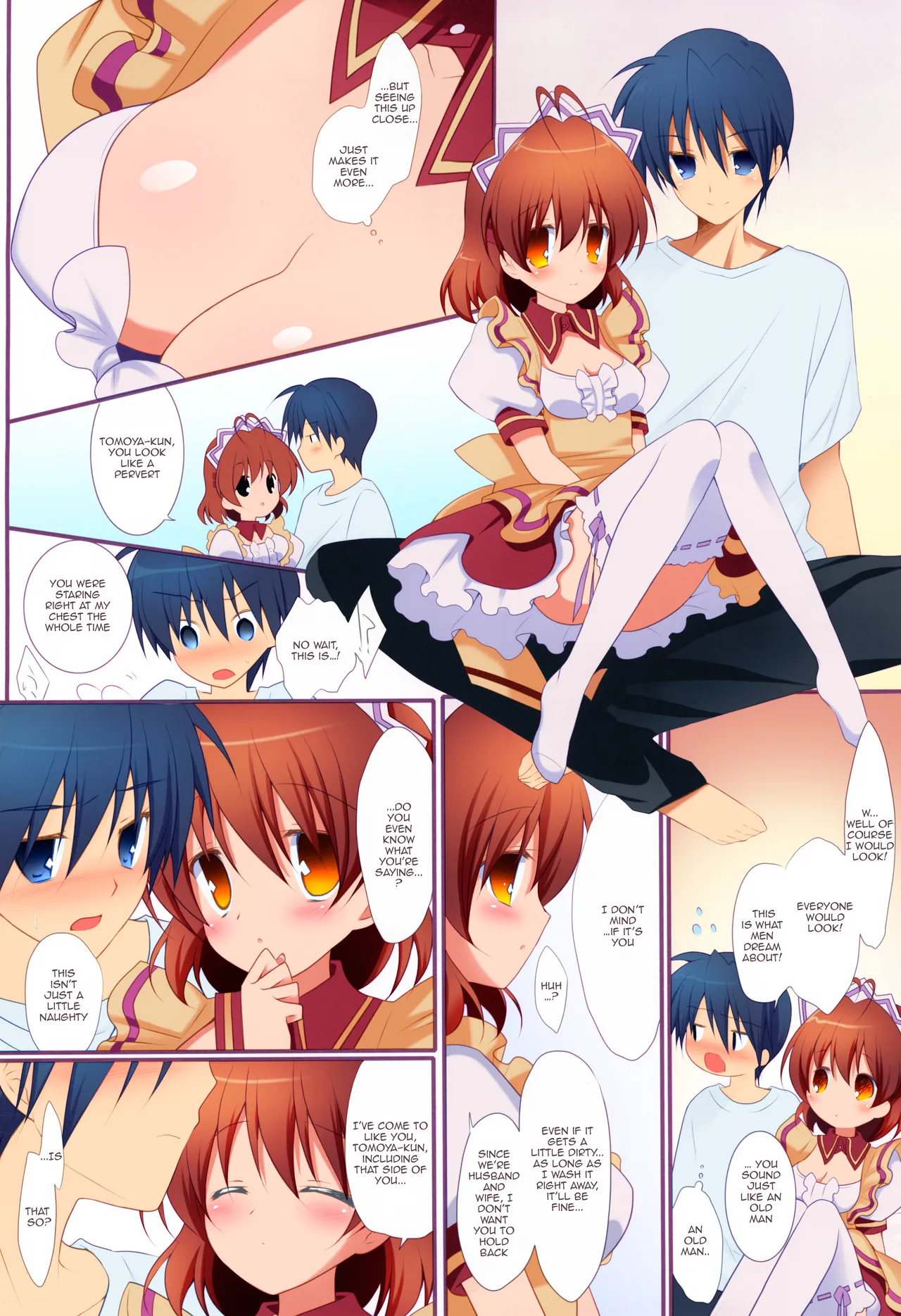 (CT17) [against (Sumii)] Yomenado | WIFED: That Time My Wife Came Home in Her Uniform, So I Creampied Her All Night! (Clannad) [English] {Awesome Sauce} [Hen_Colorist] [Colorized] [Decensored] изображение № 3