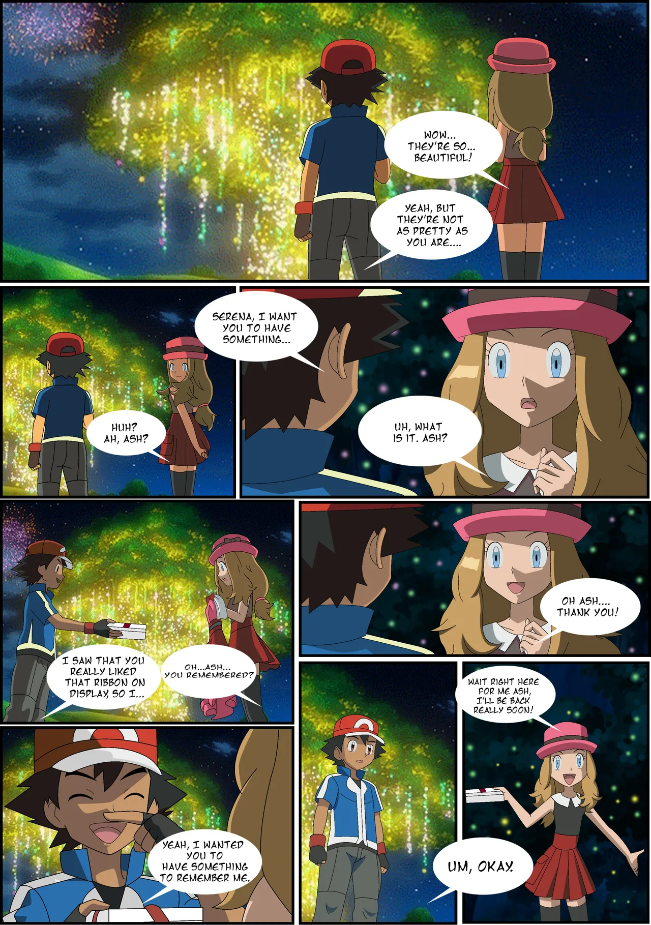 [GHTA] (Ang Sayaw) Pokeporn: Under the pledging tree!  Ash X Serena Bildnummer 2