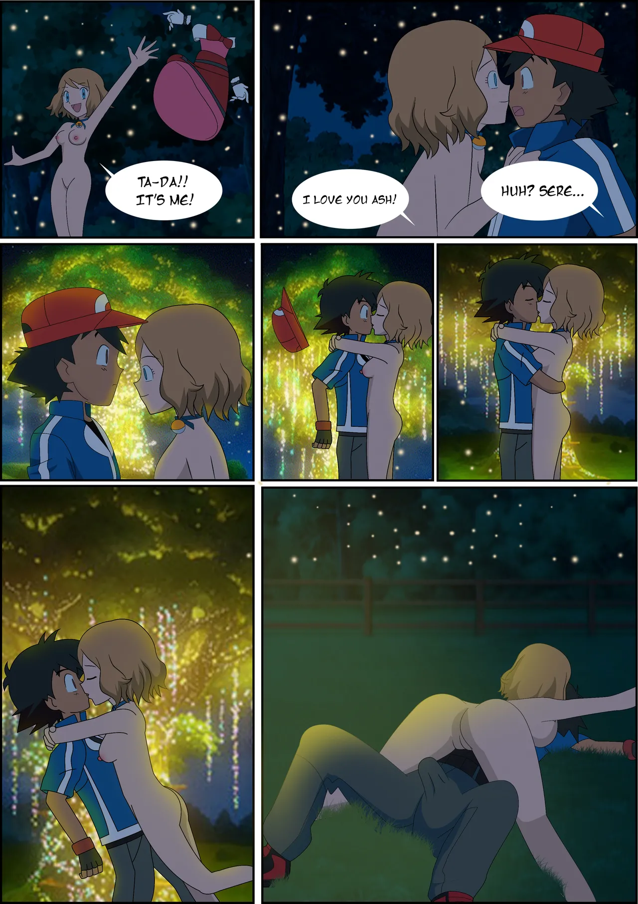 [GHTA] (Ang Sayaw) Pokeporn: Under the pledging tree!  Ash X Serena Bildnummer 4