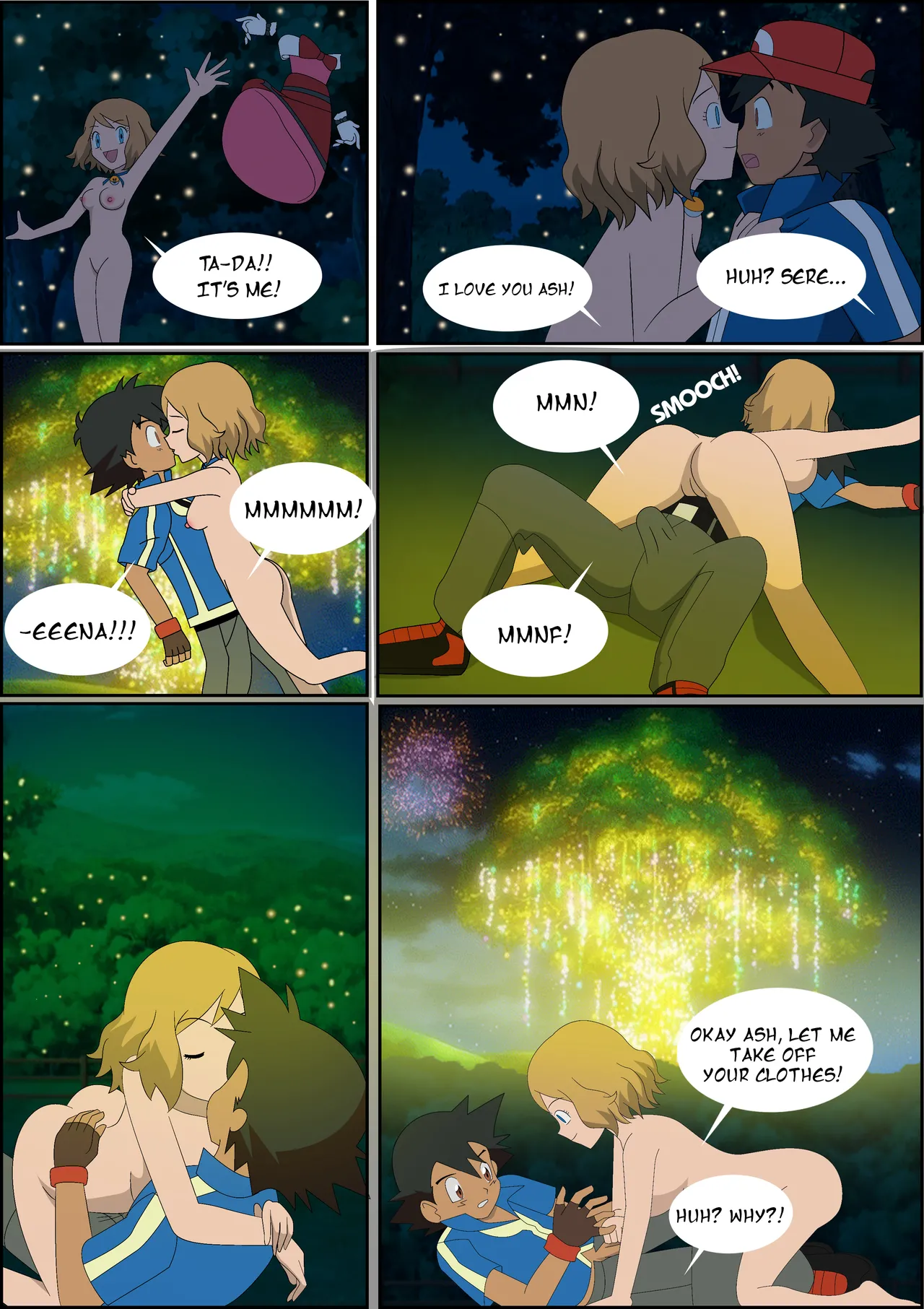 [GHTA] (Ang Sayaw) Pokeporn: Under the pledging tree!  Ash X Serena Bildnummer 5