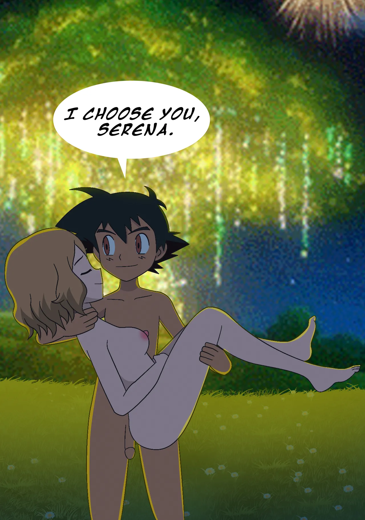 [GHTA] (Ang Sayaw) Pokeporn: Under the pledging tree!  Ash X Serena Bildnummer 15