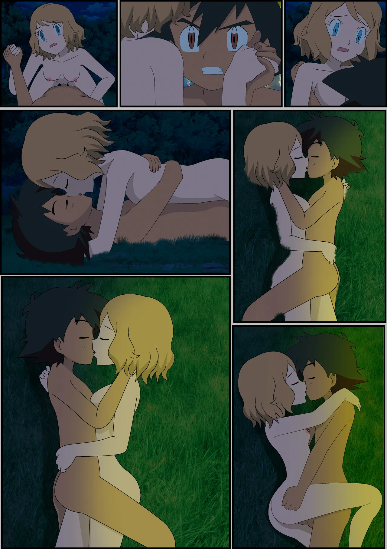 [GHTA] (Ang Sayaw) Pokeporn: Under the pledging tree!  Ash X Serena Bildnummer 20