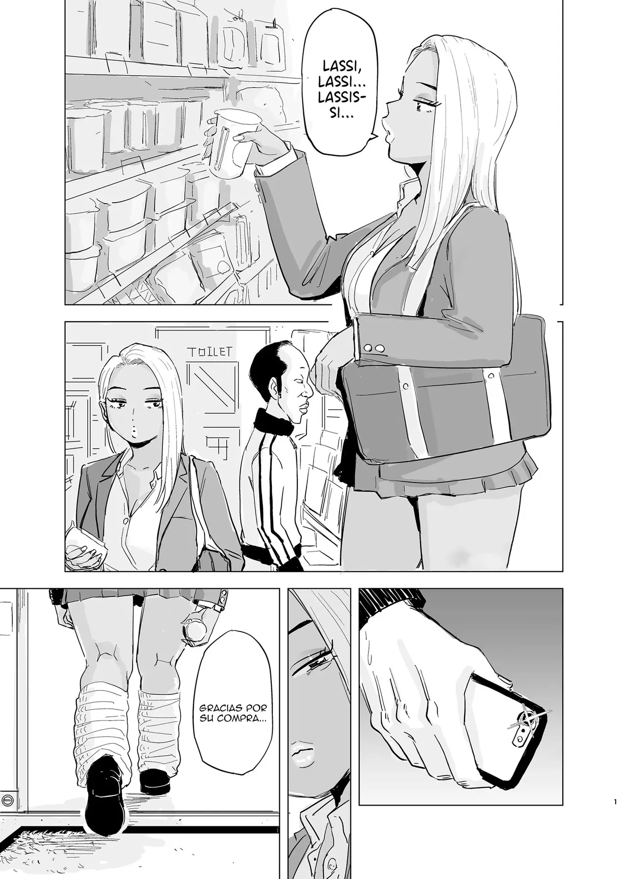 [Mota Peki] Kuro Gal JK × Soccer-bu no Dekachin｜La Colegiala Gal Moreana x Las Enormes Vergas del Club de Fútbol [Spanish] [Anything] изображение № 2