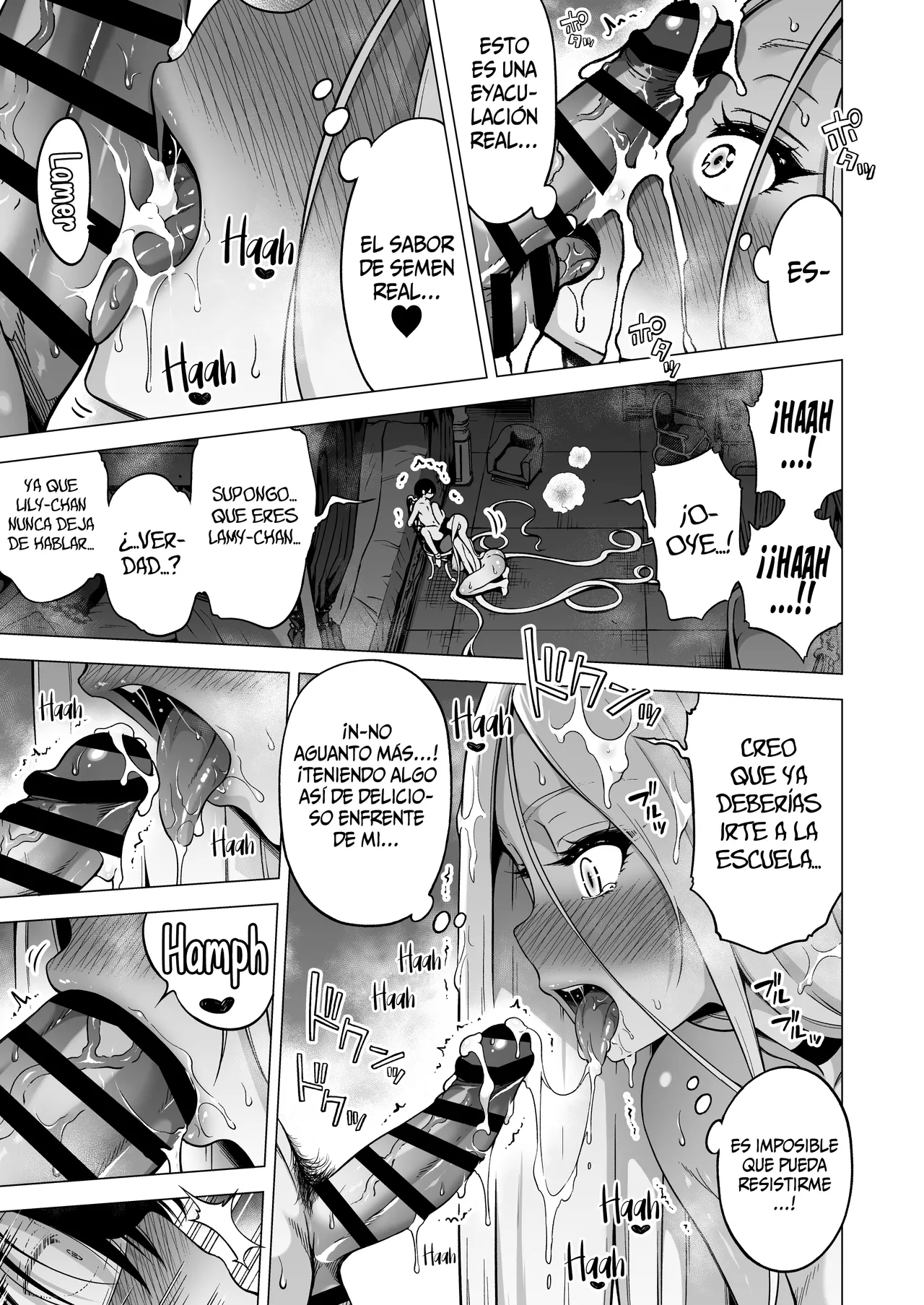 [Akatsuki Myuuto] Boku ni Shika Furenai Succubus Sanshimai ni Shiborareru Hanashi 4 ~Choujo Lemy-Hen (Zenpen)~ [Spanish] [SSR Translations] [Digital] изображение № 12