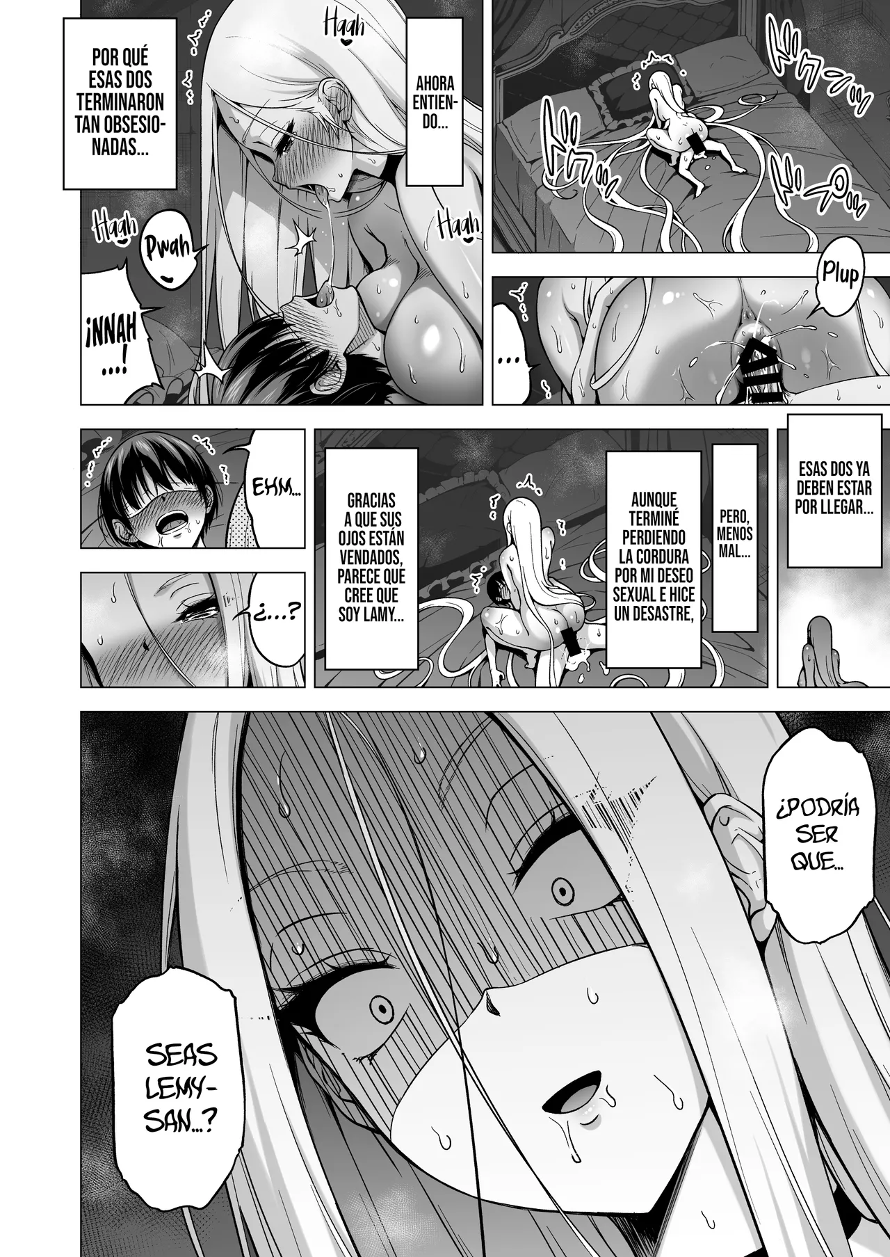 [Akatsuki Myuuto] Boku ni Shika Furenai Succubus Sanshimai ni Shiborareru Hanashi 4 ~Choujo Lemy-Hen (Zenpen)~ [Spanish] [SSR Translations] [Digital] изображение № 78