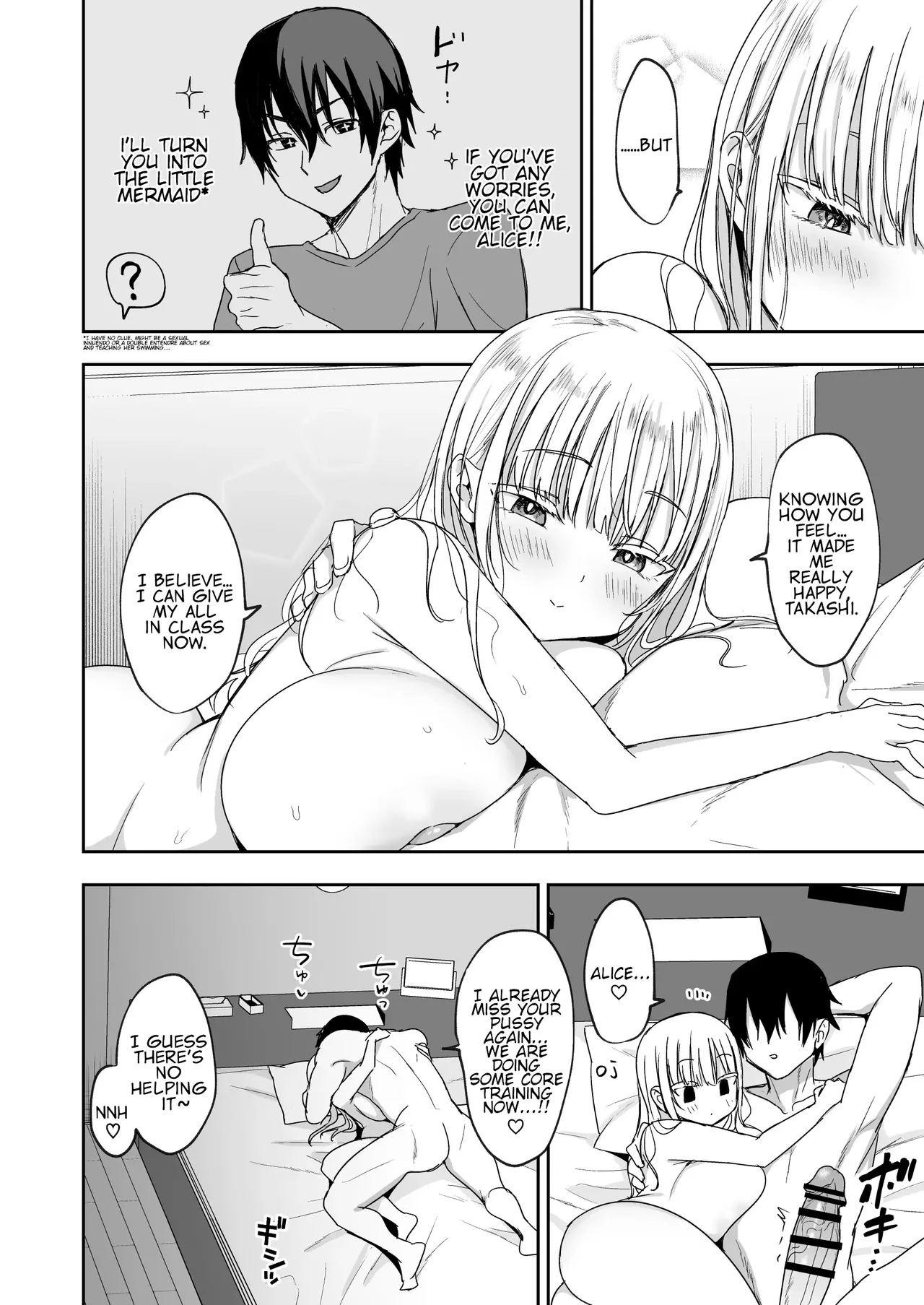 [Toono Esuke] Big-Titted Step Sister's Attack: Alice's Swimming Lesson [ENGLISH][Machine Translated] image number 53