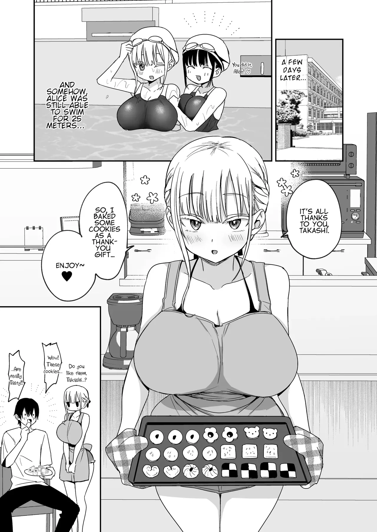 [Toono Esuke] Big-Titted Step Sister's Attack: Alice's Swimming Lesson [ENGLISH][Machine Translated] image number 54