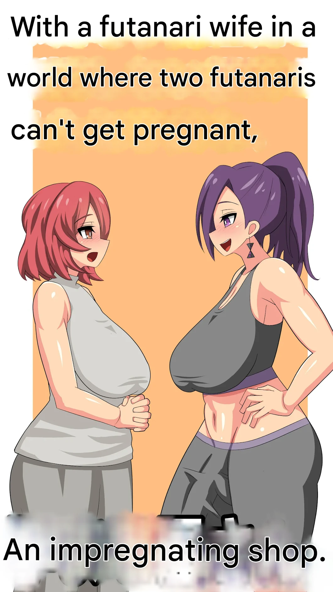 [Muttumuu] Futanari Doushi da to Ninshin Shinai Sekai no Futanari Tsuma to, Haramaseya-san. ( Shitty Machine translation) 图片编号 1