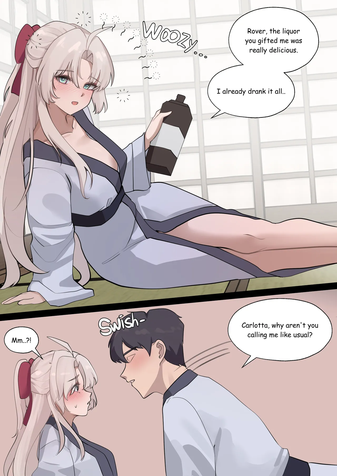 [Mujikami] Drunk Carlotta (Wuthering Waves) [English] 画像番号 2