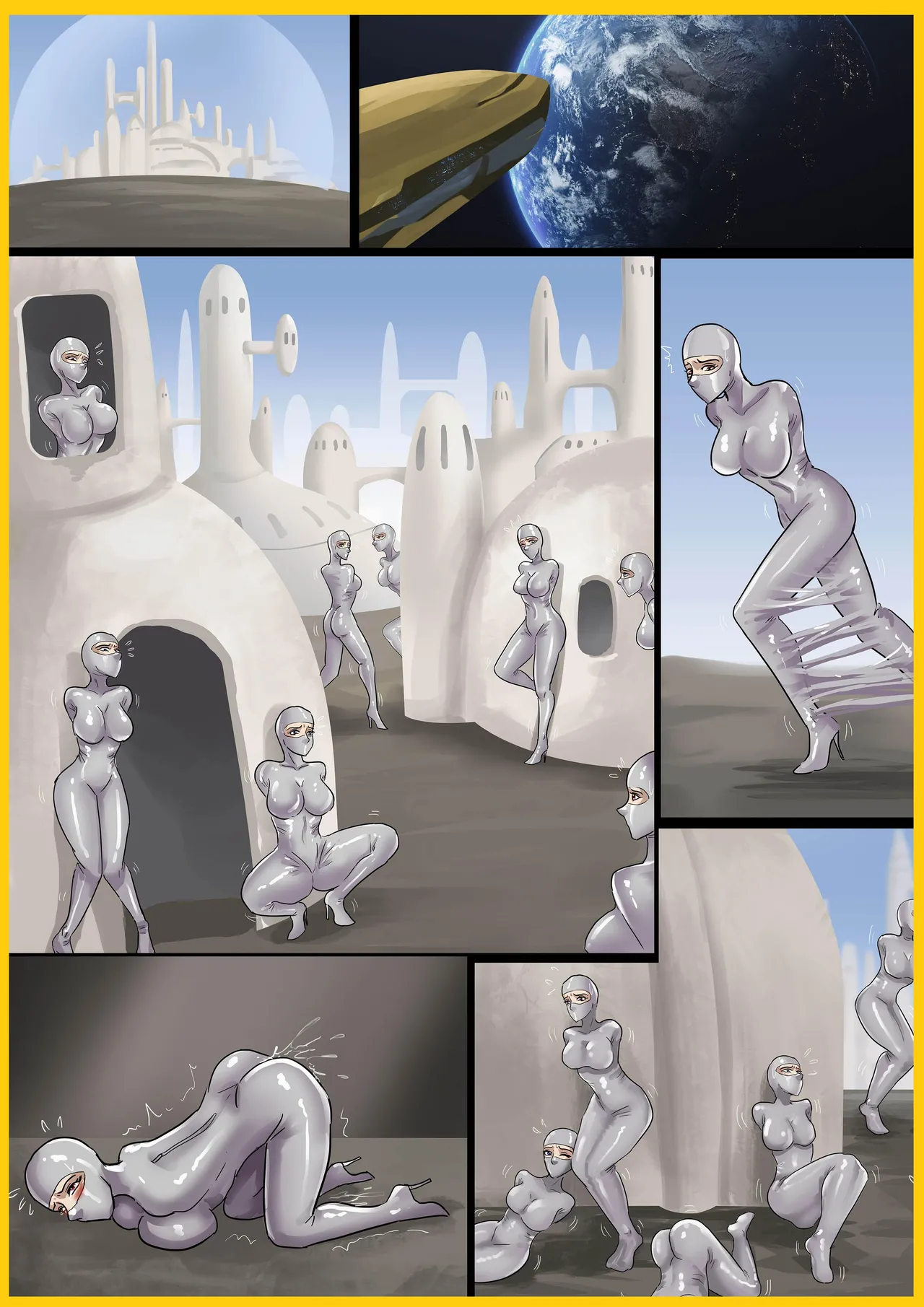 [King] 紧身拘束衣美女——宇宙奴隶船02 이미지 번호 1