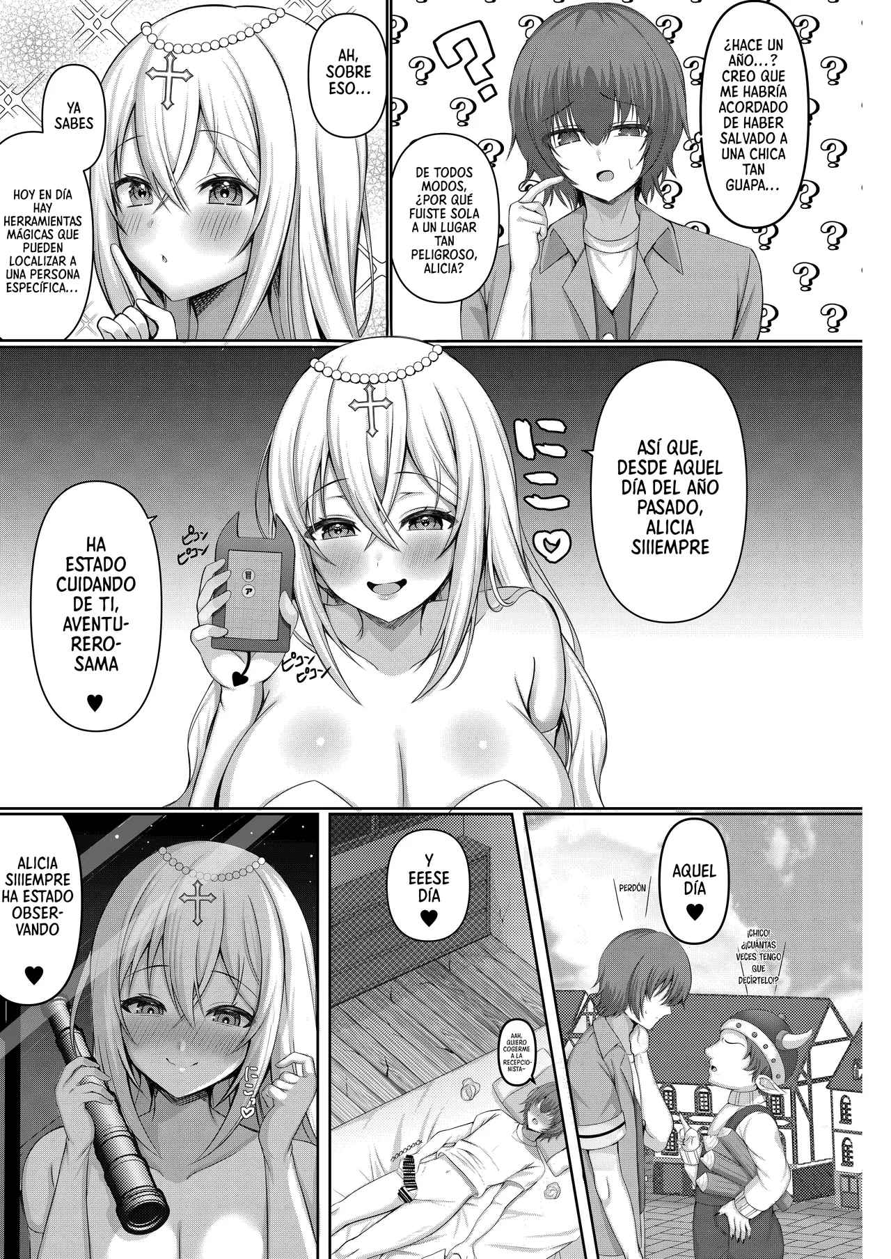 [Lyric. (Aozora Nan)] Isekai Tensei Shippaisha no Ore ga Gekikawa Priest ni Dekiai Sareru!?｜Soy Un Fracaso Como Reencarnador De Otro Mundo, ¿¡Pero Una Sacerdotisa Súper Linda Me Adora!? [Digital] [Spanish] [Armagedón_Z] изображение № 19