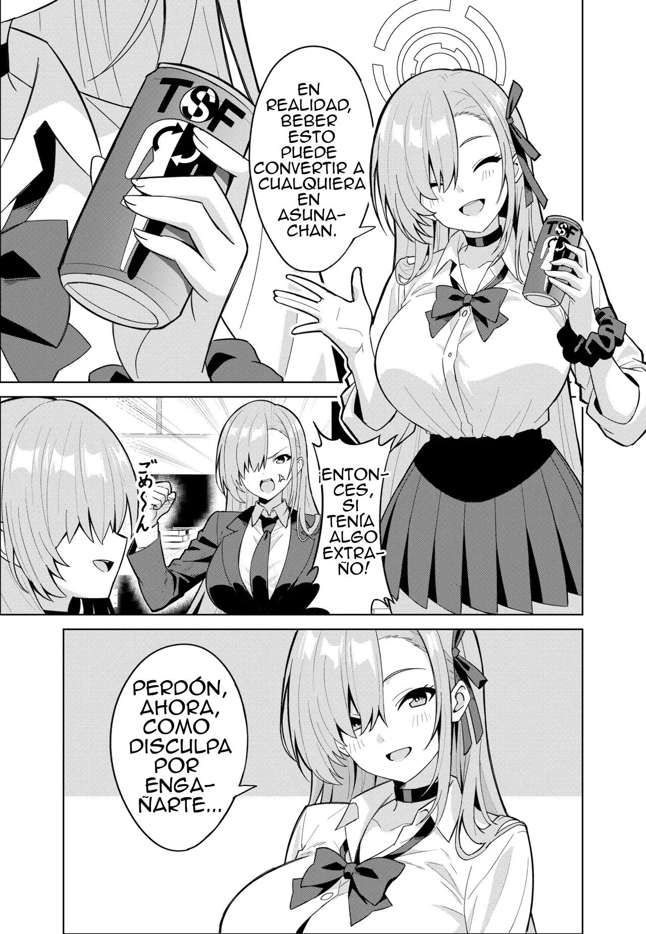 [TSF CAFE (TY)] Asuna Change (Blue Archive) [Spanish] imagen número 11