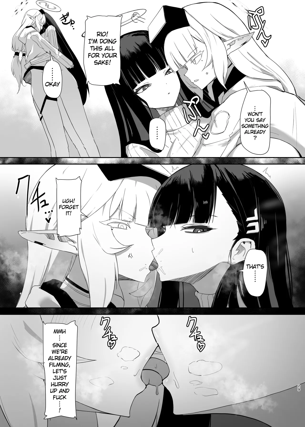 (C106) [Moujou Ishiki (Canvas Solaris)] Chou Tensai Byoujaku Bishoujo Chinpo Hacker VS Big Sister (Blue Archive) [English] [Digital] 图片编号 29