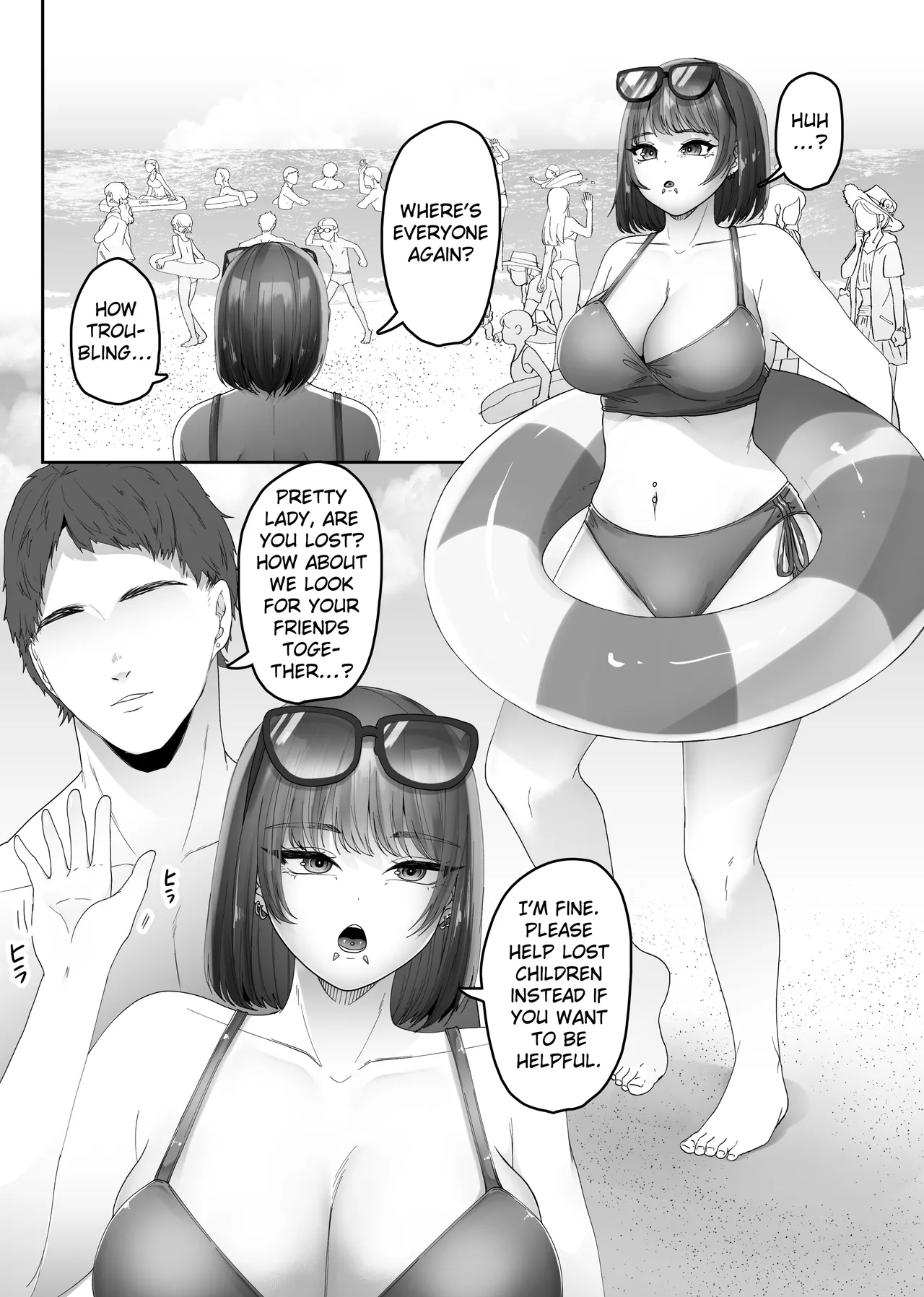 [TeruTeruGirl (Amano Teru)] Big-Breasted Swimsuit Girl Getting Turned into A Sea Slug's Nest [English] [EroGPx] изображение № 4