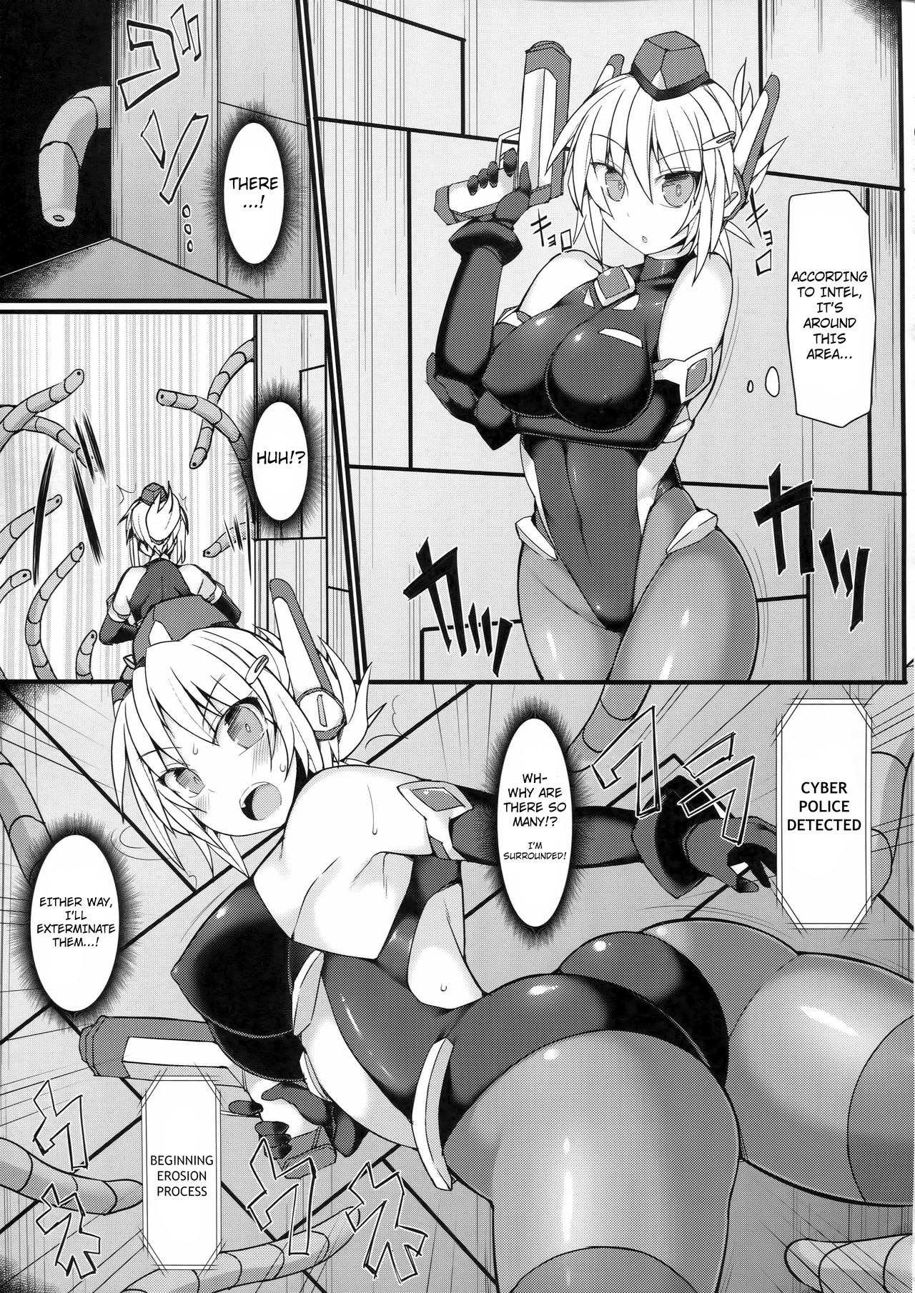 (C91) [Stapspats (Hisui)] Cyber Police Rin - Subepichi KuroSto Fukei Ahegao Kairaku Sennou [English] numero di immagine  6