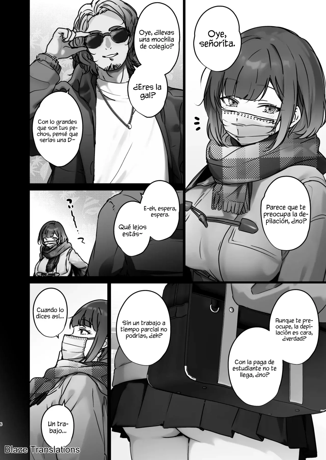 [Koko de Chikubi o Hitotsumami (Juurouta)] Kono Mise ni wa Mange Gal ga Hataraiteru Rashii｜Parece que en Esta Tienda Trabajan Chicas con Vello Púbico [Spanish] [Blaze Translations] numero di immagine  6