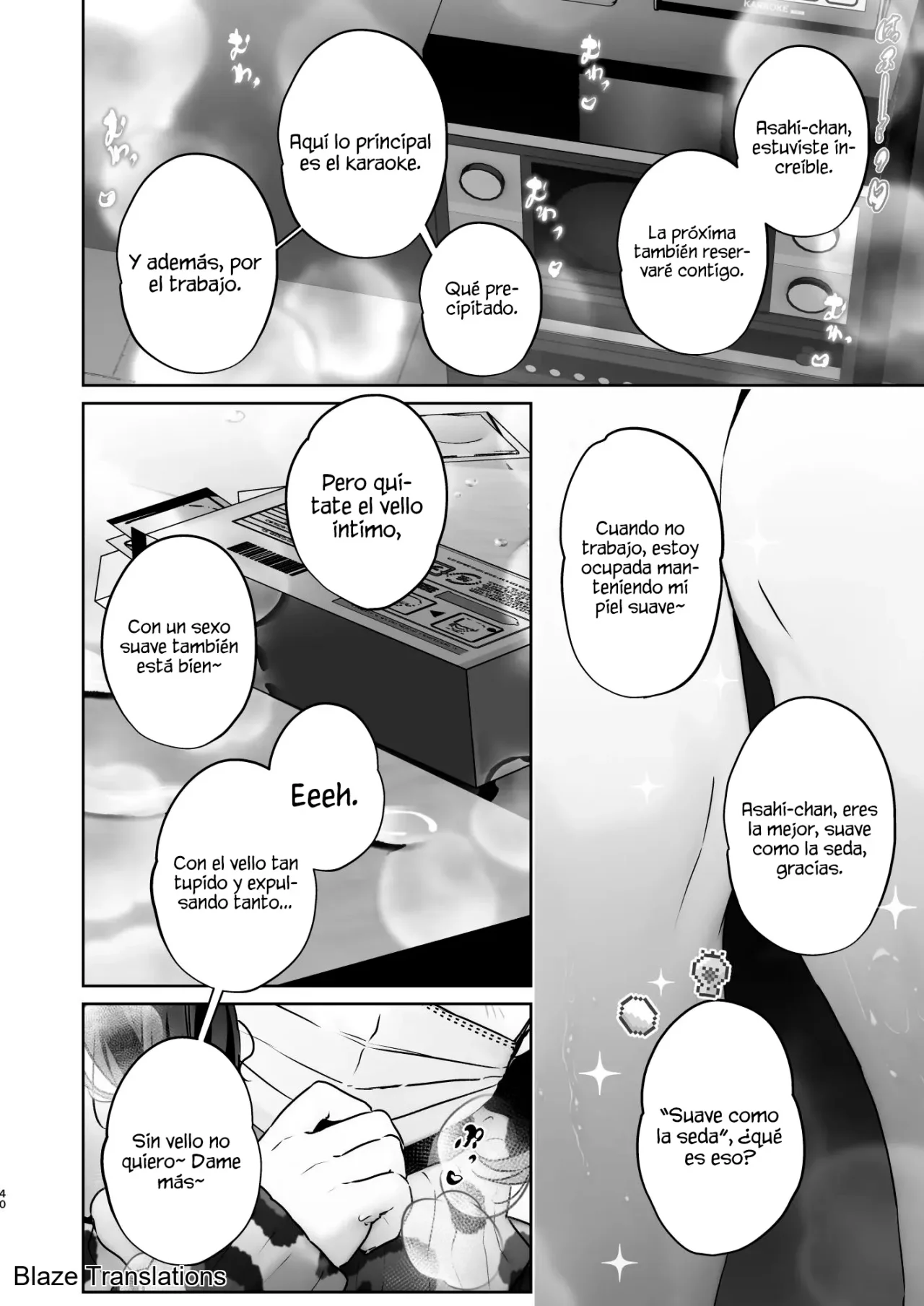 [Koko de Chikubi o Hitotsumami (Juurouta)] Kono Mise ni wa Mange Gal ga Hataraiteru Rashii｜Parece que en Esta Tienda Trabajan Chicas con Vello Púbico [Spanish] [Blaze Translations] numero di immagine  40